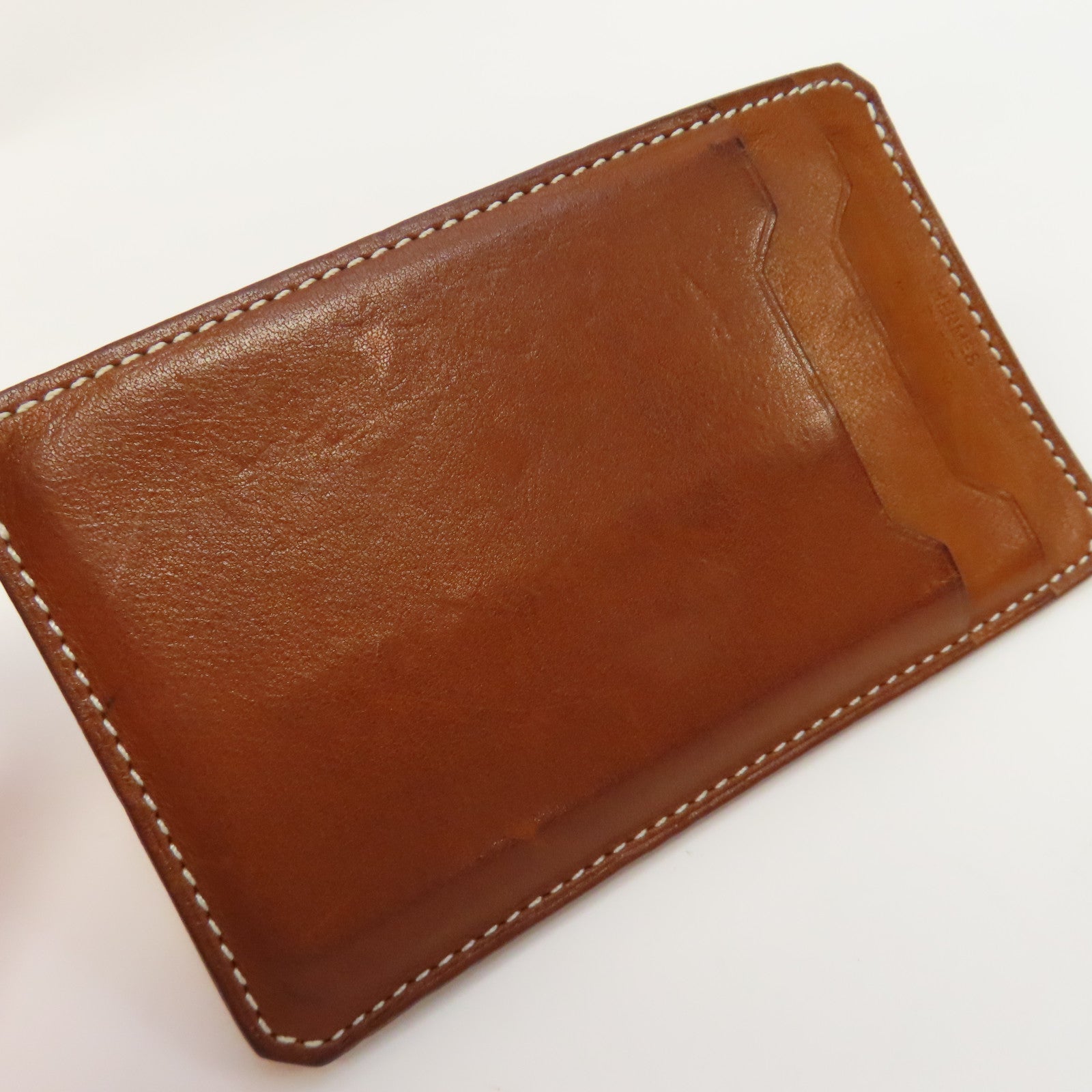 HERMES 牛皮皮革Card Case卡片套啡色