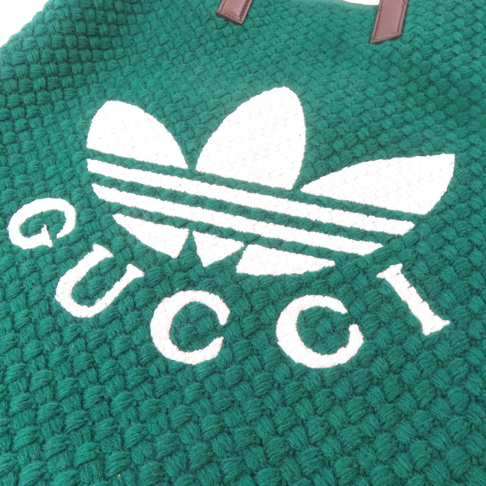 GUCCI 布料Gucci Adidas Medium Tote Bag手挽袋綠色/粉紅色