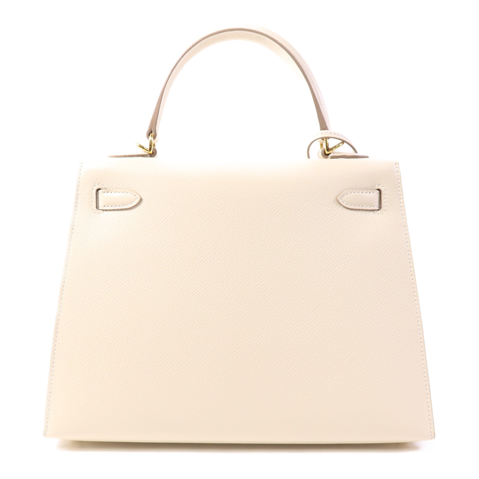 HERMES Epsom皮革Kelly 25手挽肩背兩用袋Craie