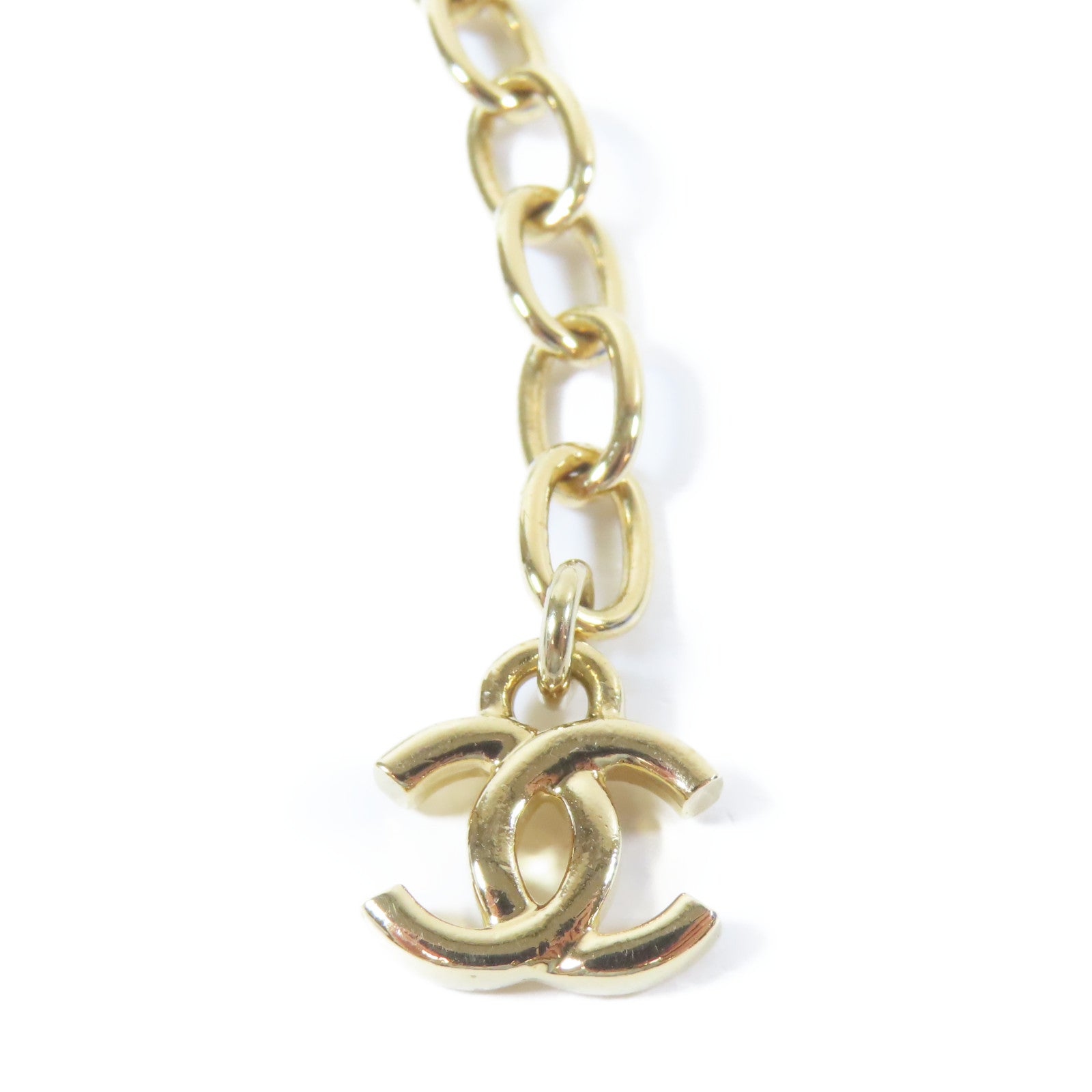 CHANEL 金屬Necklace項鍊黑色/金色