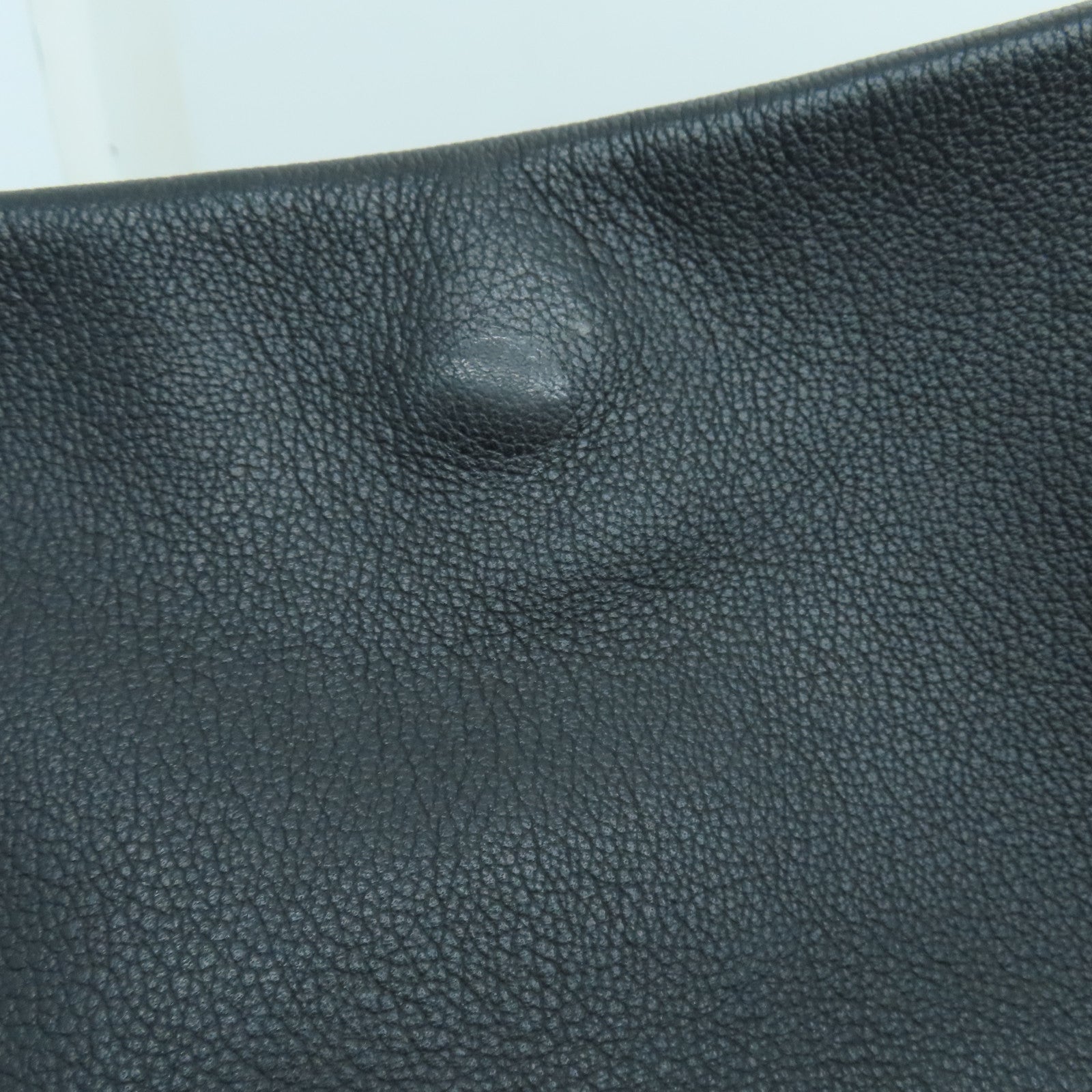 HERMES Evercolor皮革Opli 24银扣肩背袋黑色