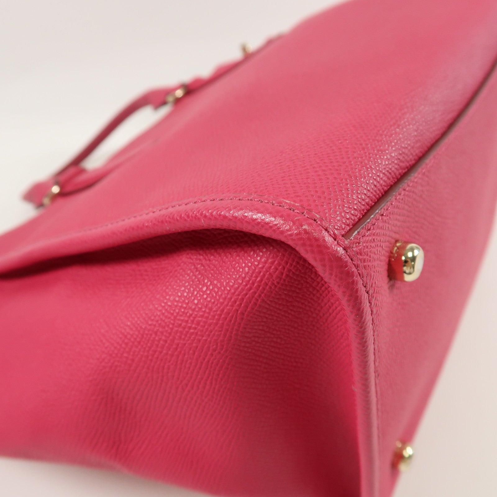 COACH 牛皮皮革2 Way Shoulder金扣手挽肩背兩用袋