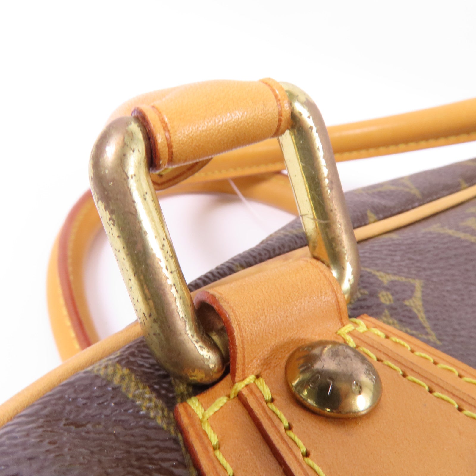 LOUIS VUITTON Monogram Manhattan PM手挽袋棕色