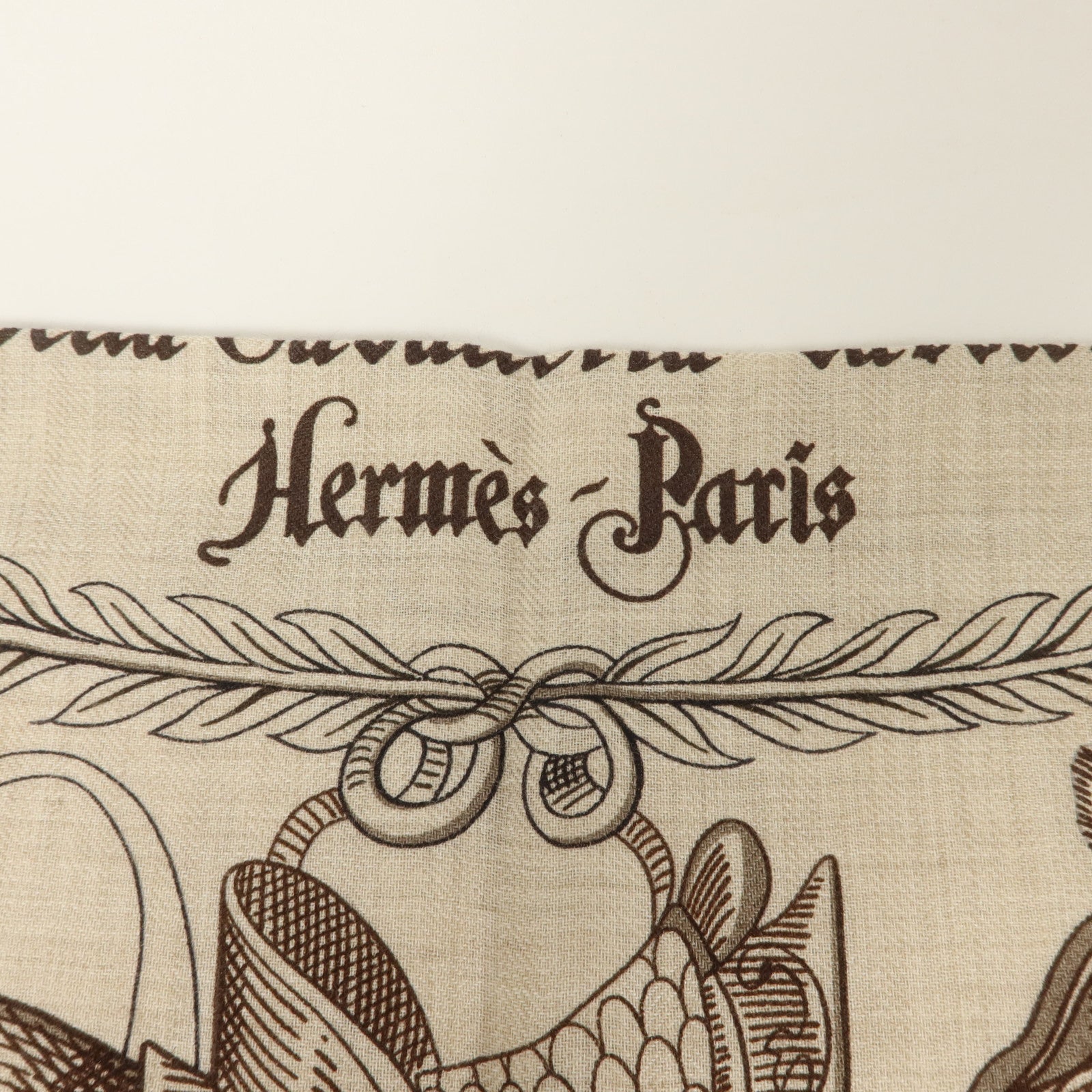 HERMES 羊絨/絲質Scarf 140X140絲巾