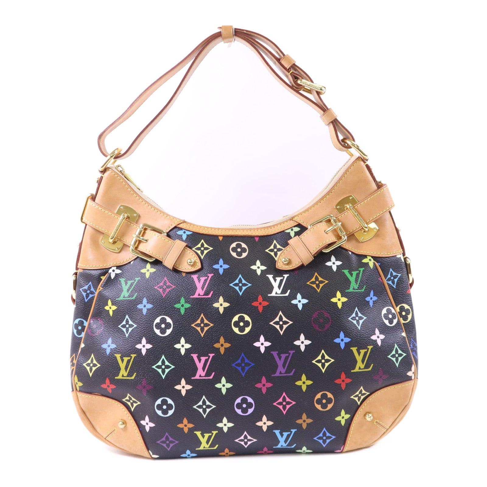 LOUIS VUITTON Monogram Multicolore Greta金扣肩背袋