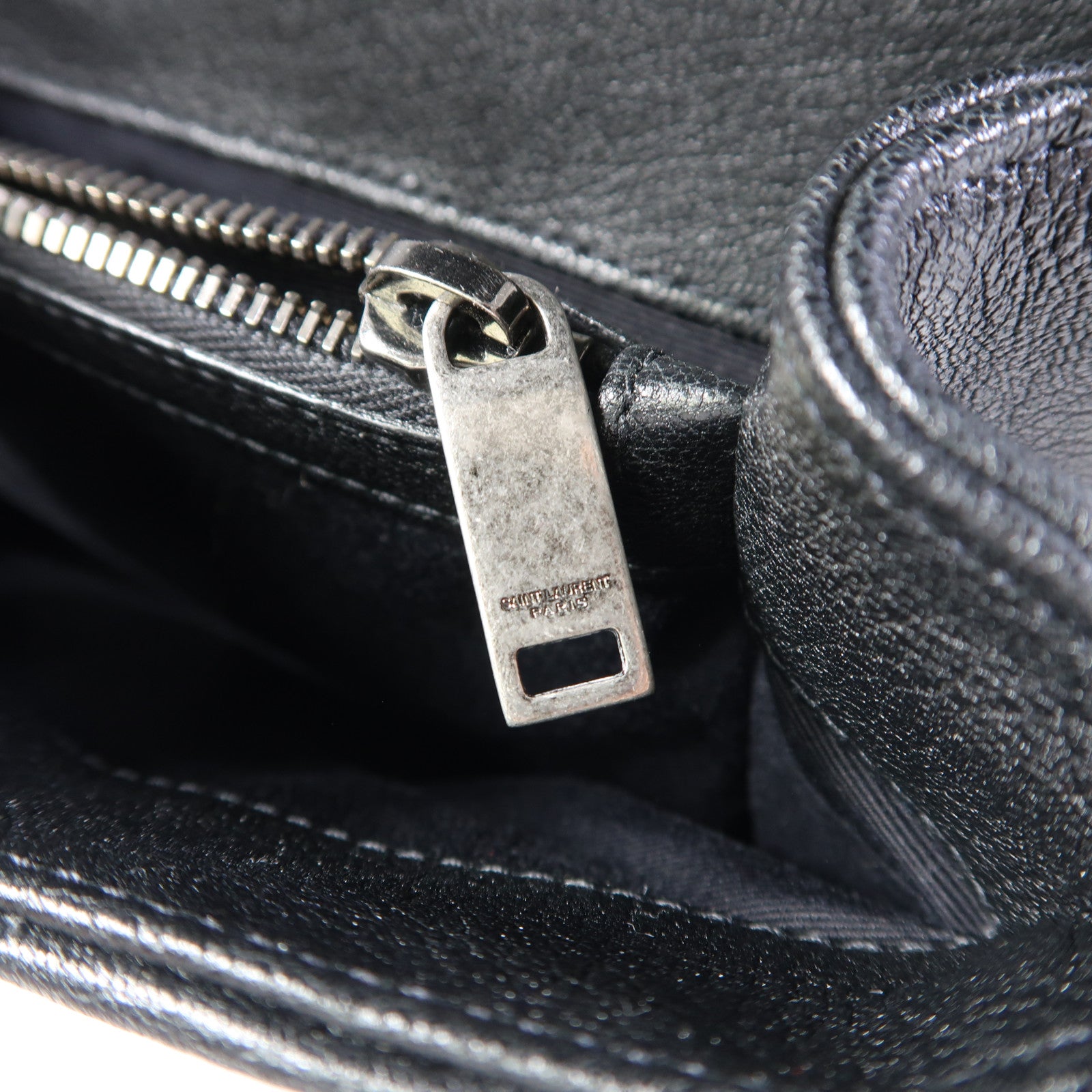 SAINT LAURENT 牛皮皮革College鏈帶肩背袋