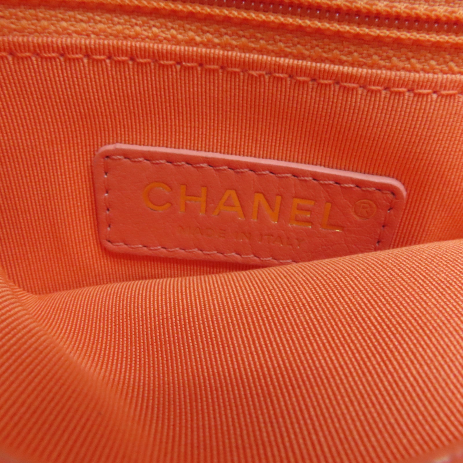 CHANEL 【清倉大減價】菱格牛皮皮革Chain Shoulder金扣手挽肩背兩用袋粉紅色