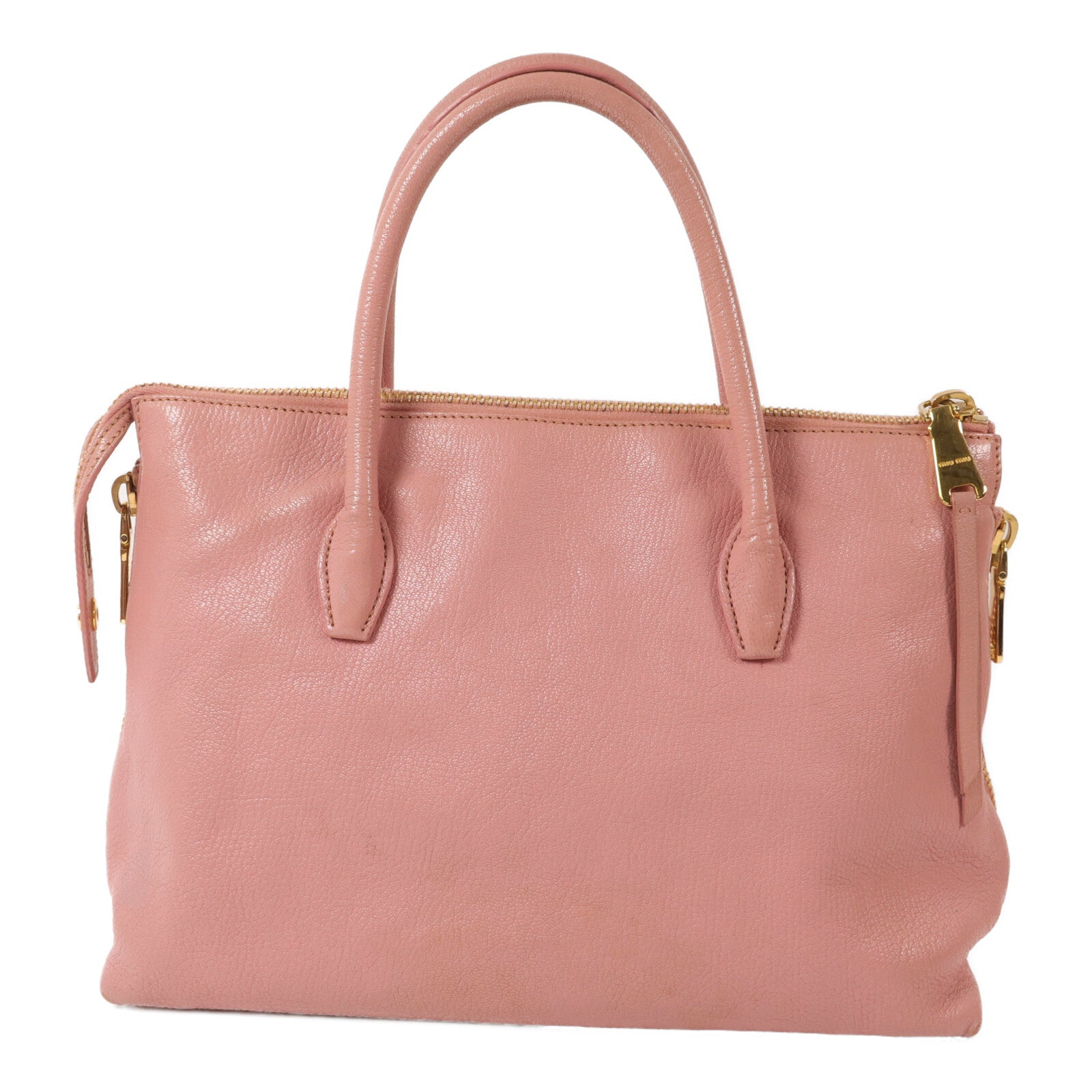 Miu Miu 牛皮皮革Madras手挽肩背兩用袋