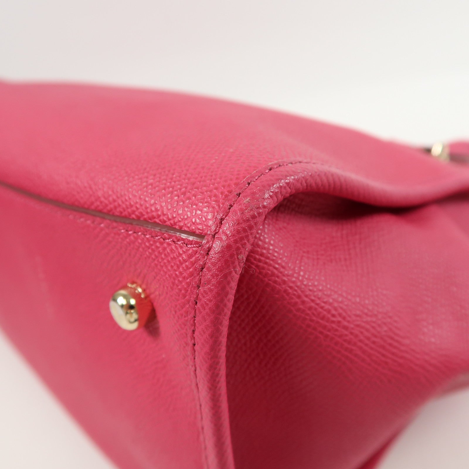 COACH 牛皮皮革2 Way Shoulder金扣手挽肩背兩用袋