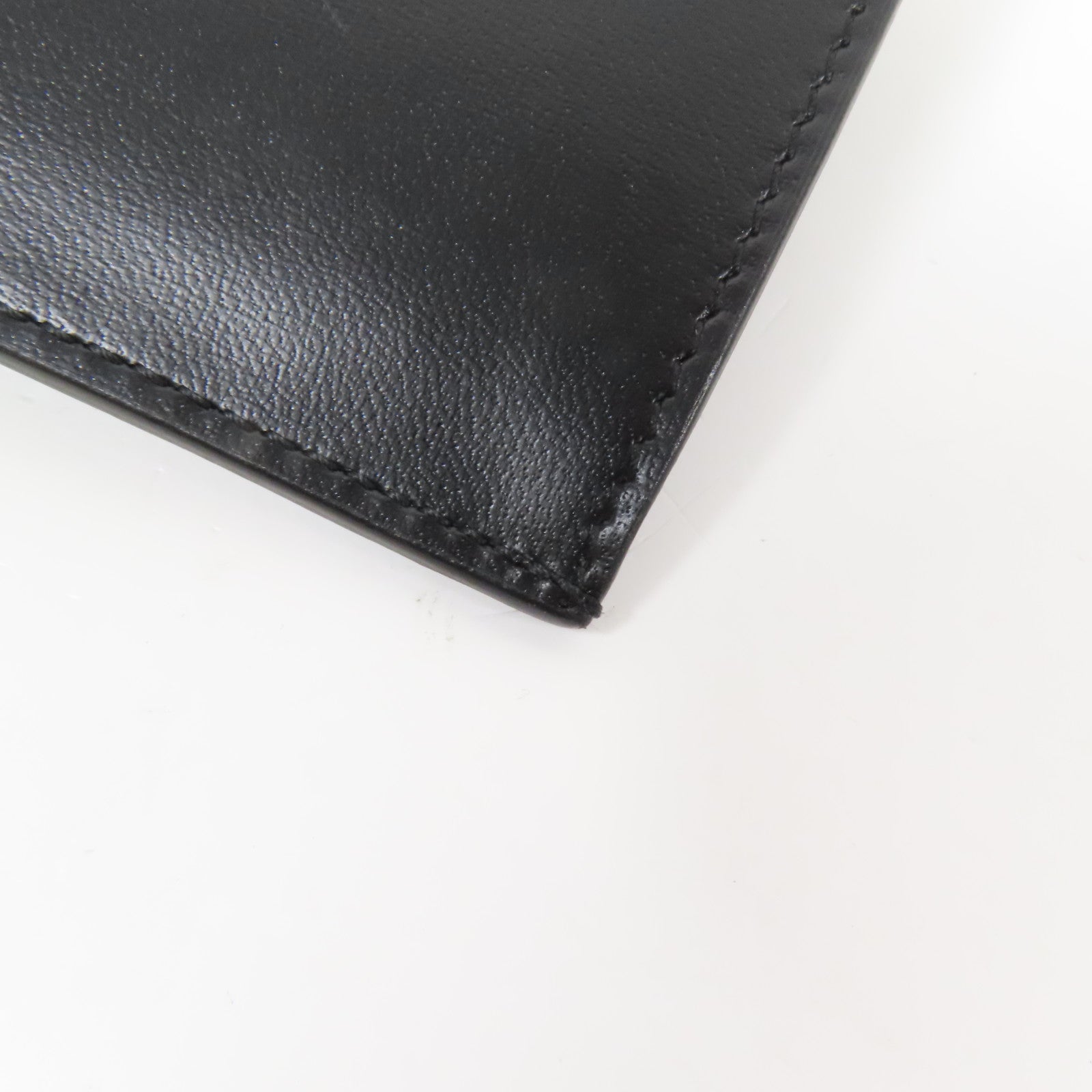 SAINT LAURENT 皮革Zip Card Case銀扣卡片套