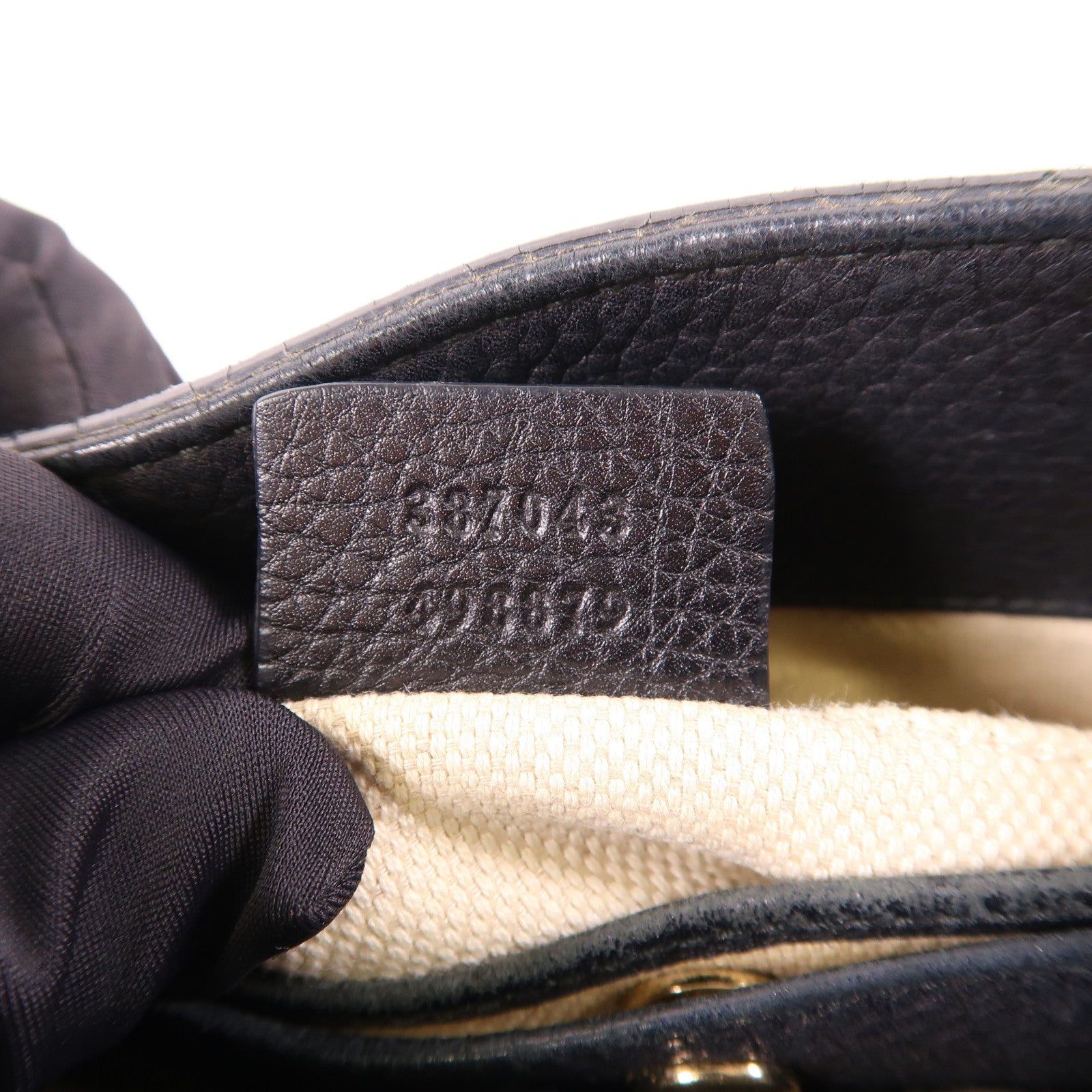 GUCCI 牛皮皮革Shoulder Bag銀扣鏈帶肩背袋