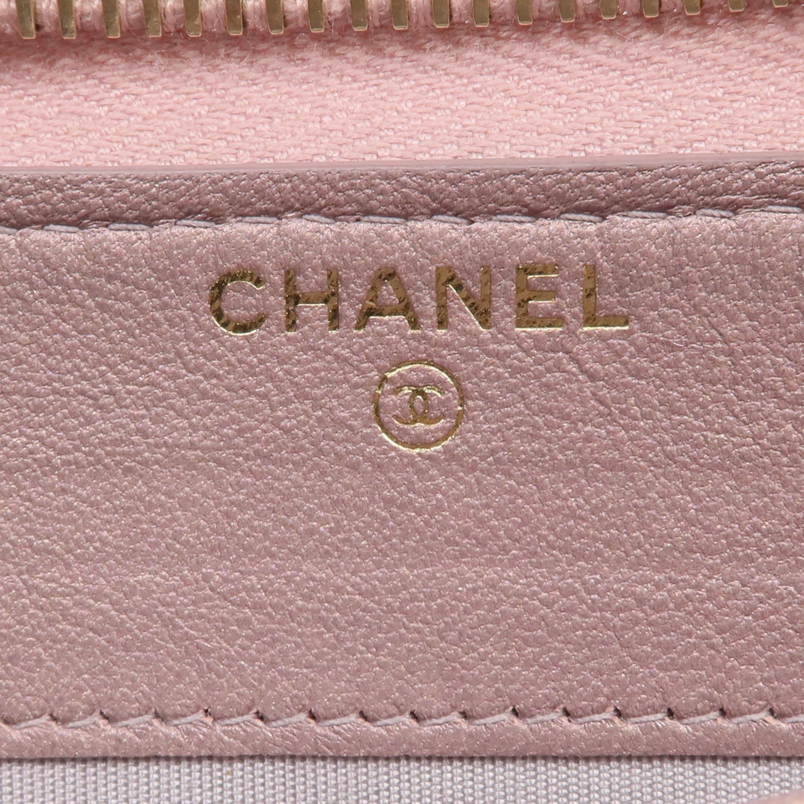 CHANEL 【激減優惠】蜥蝪皮革Long Wallet金扣長錢包