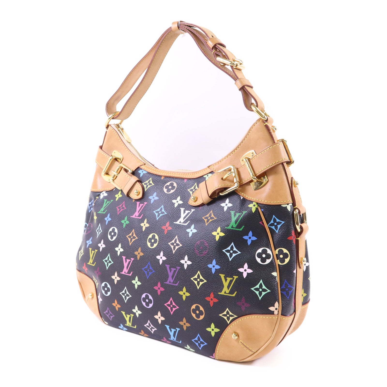 LOUIS VUITTON Monogram Multicolore Greta金扣肩背袋