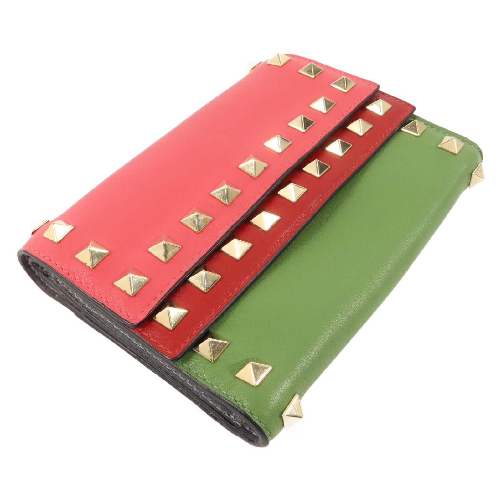 Valentino 牛皮皮革Rockstud Wallet錢包