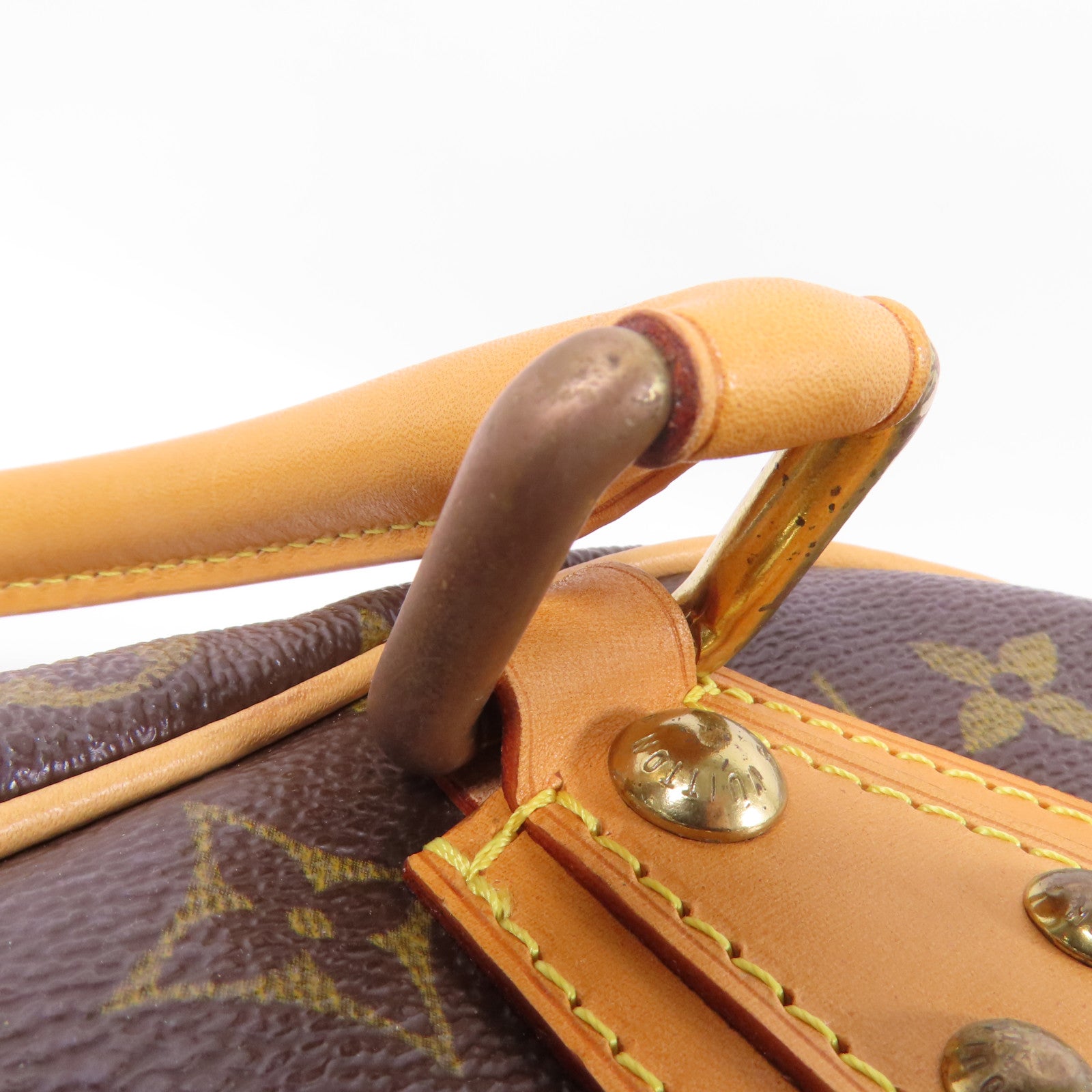 LOUIS VUITTON Monogram Manhattan PM手挽袋棕色