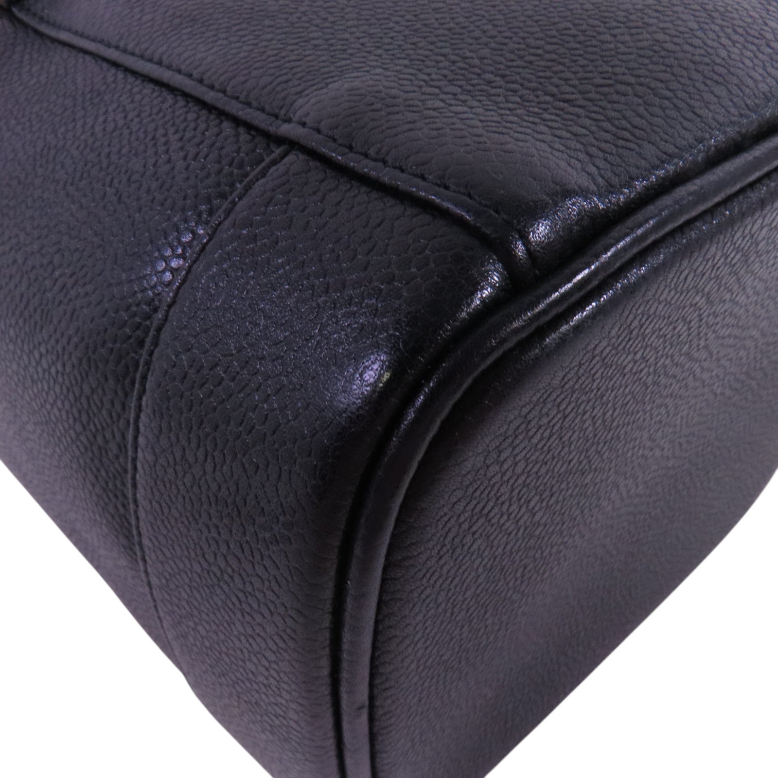 CHANEL 牛皮皮革Vintage Vanity金扣手挽袋