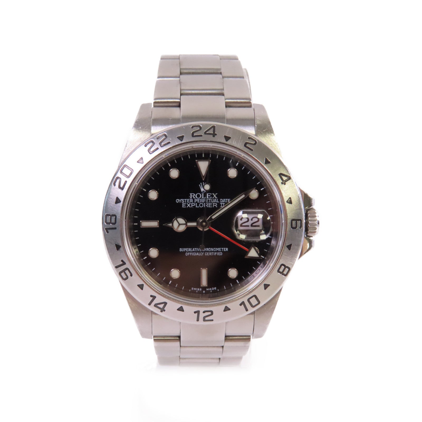 ROLEX Explorer II 40mm Watch不鏽鋼自動機芯手錶黑色/銀色