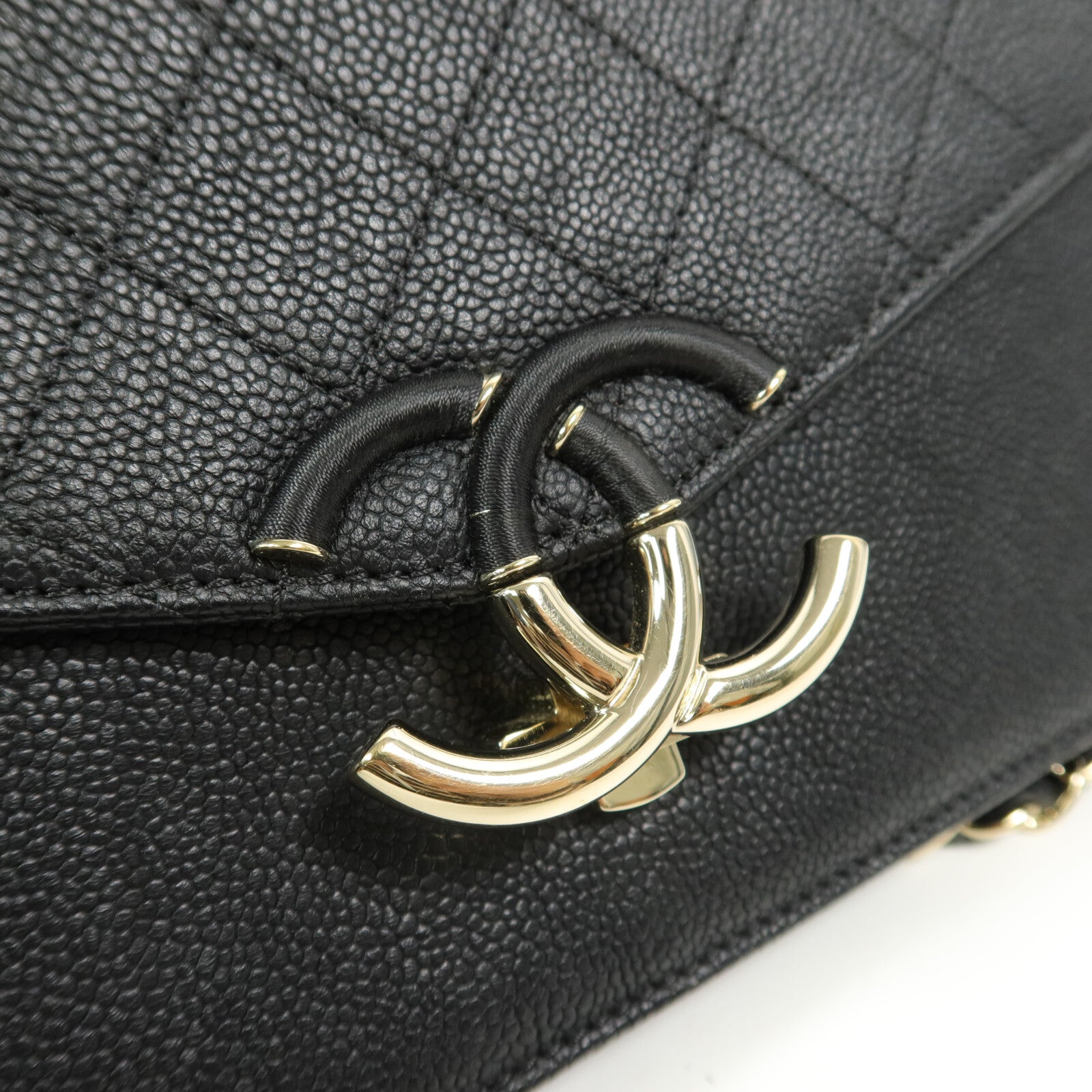 CHANEL 牛皮皮革Chain Shoulder鏈帶肩背袋