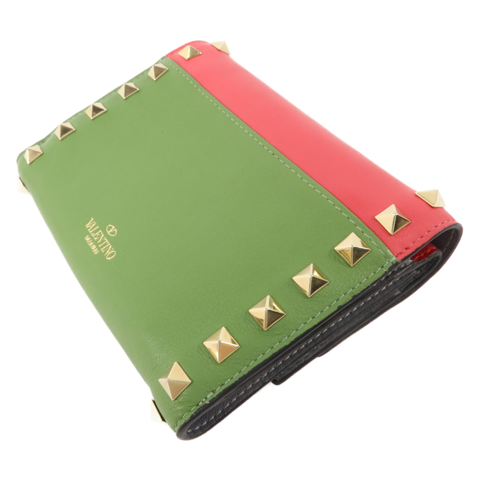 Valentino 牛皮皮革Rockstud Wallet錢包
