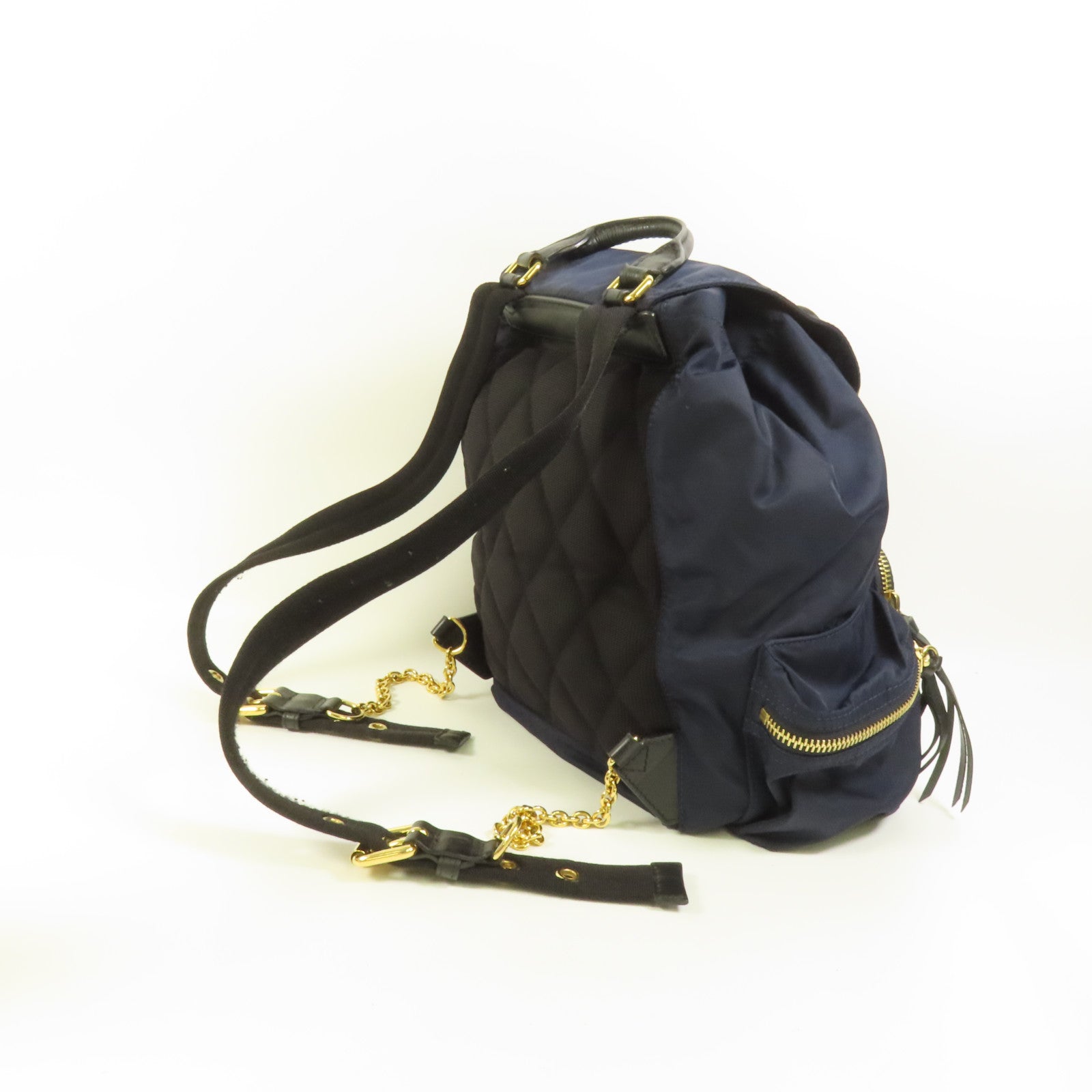 BURBERRY 尼龍Backpack金扣背包