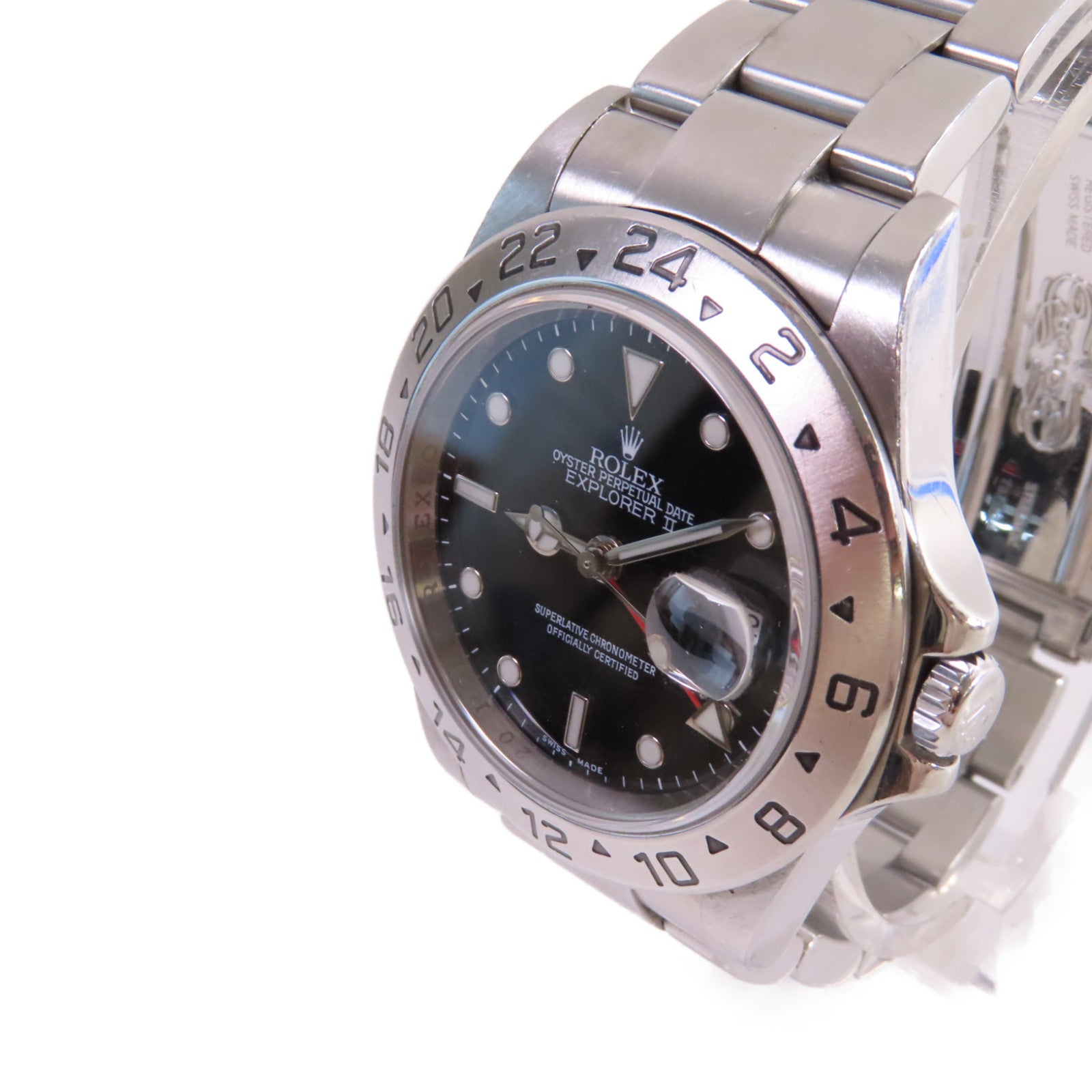 ROLEX Explorer II 40mm Watch不鏽鋼自動機芯手錶黑色/銀色