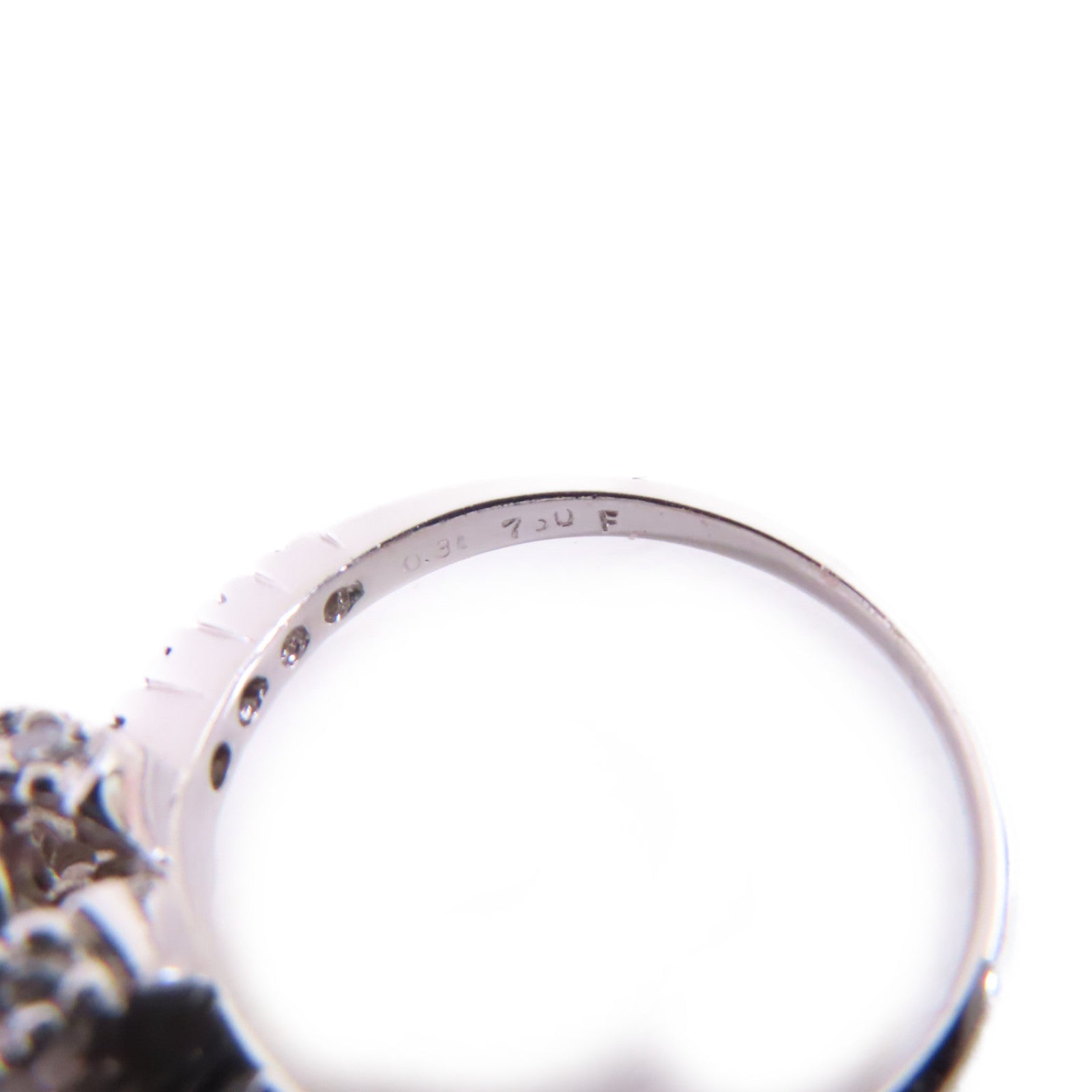 Jewelry 0.31ct Diamond Ring US#6.5 18K White Gold