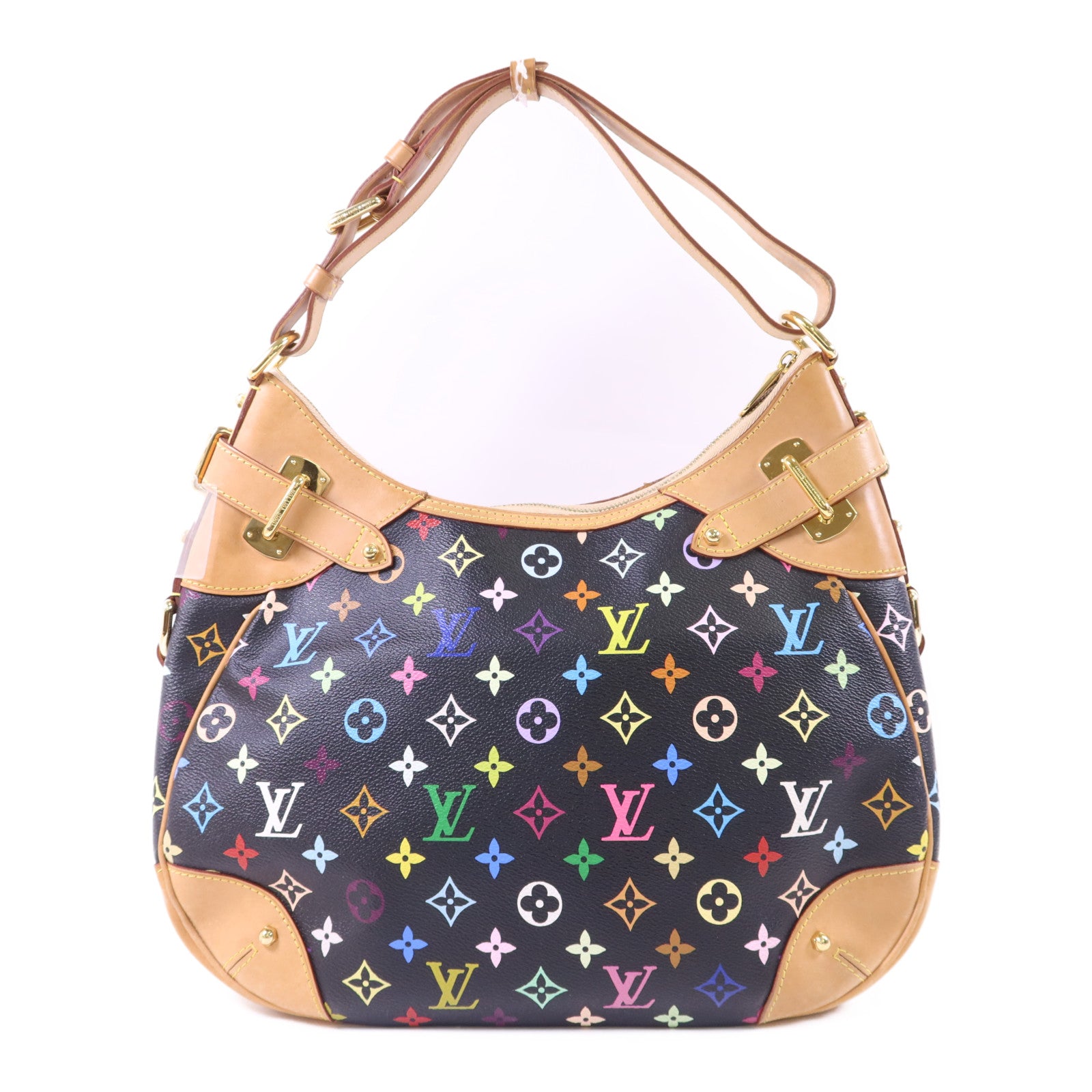 LOUIS VUITTON Monogram Multicolore Greta金扣肩背袋