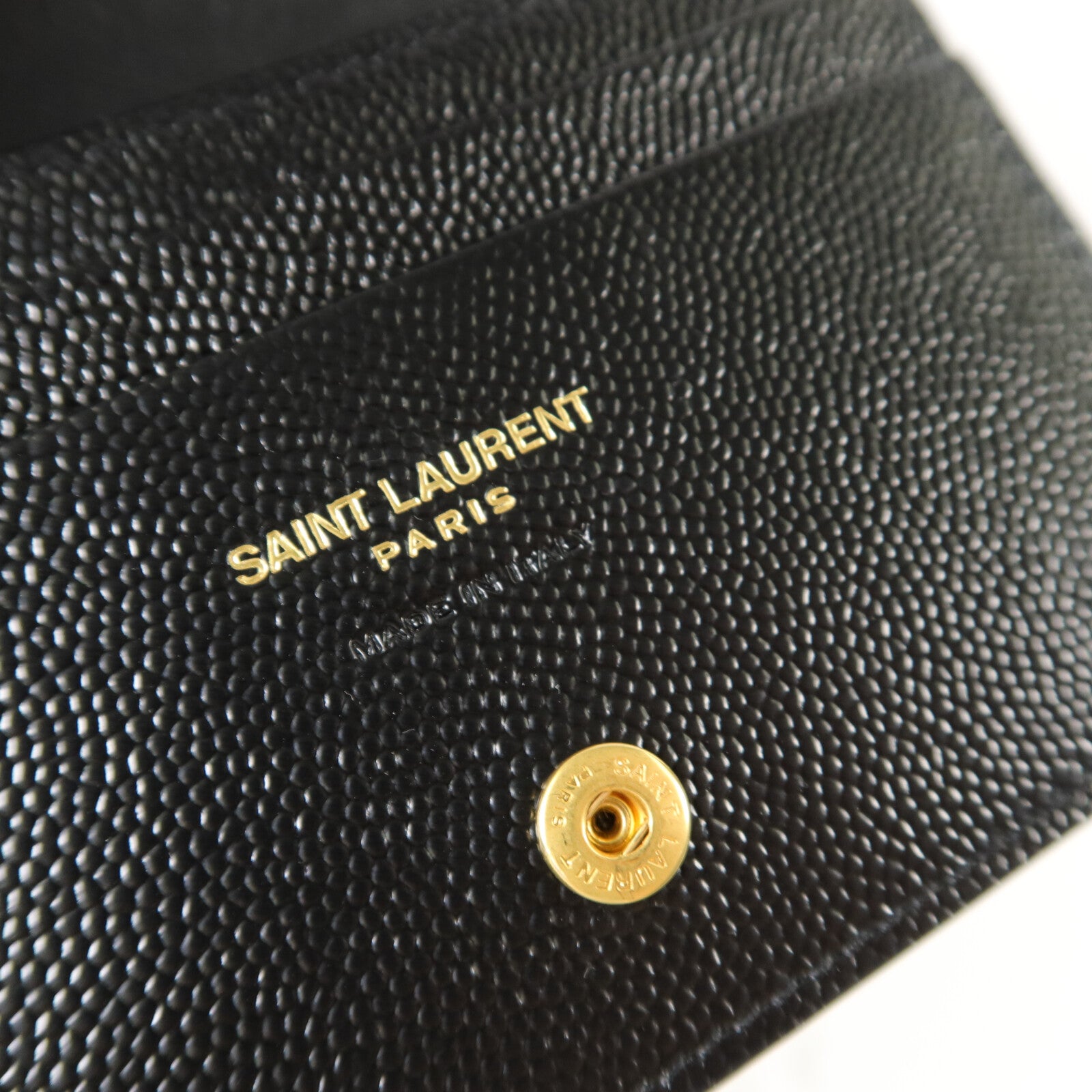 SAINT LAURENT 牛皮皮革Cassandre Matelasse Flap Card Case錢包