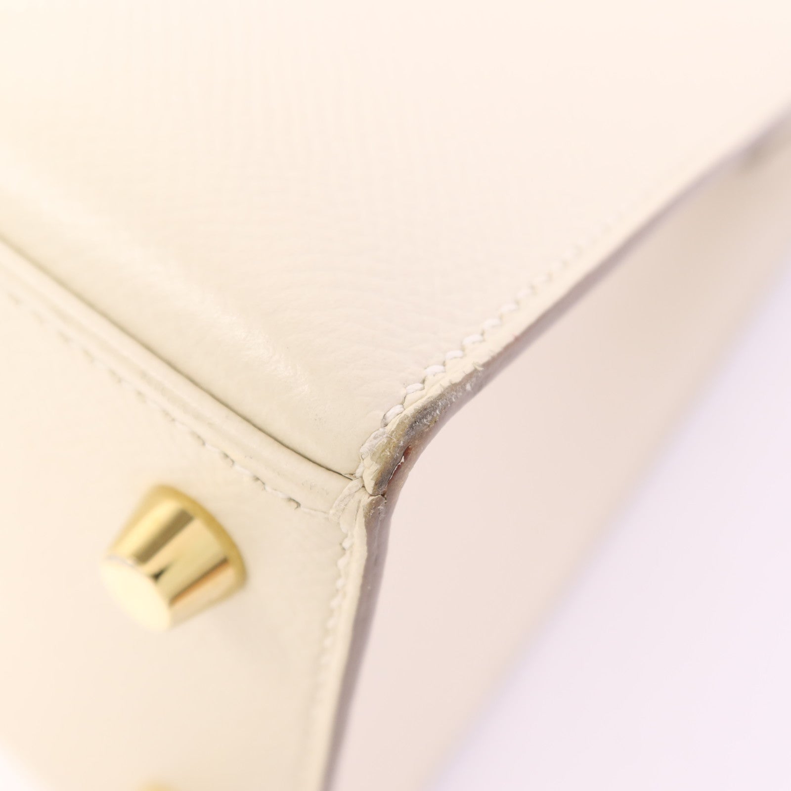 HERMES Epsom皮革Kelly 25手挽肩背兩用袋Craie