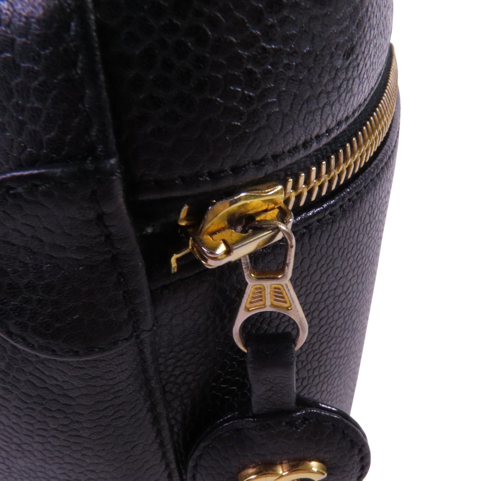 CHANEL 【激減優惠】牛皮皮革Vintage Vanity金扣手挽袋