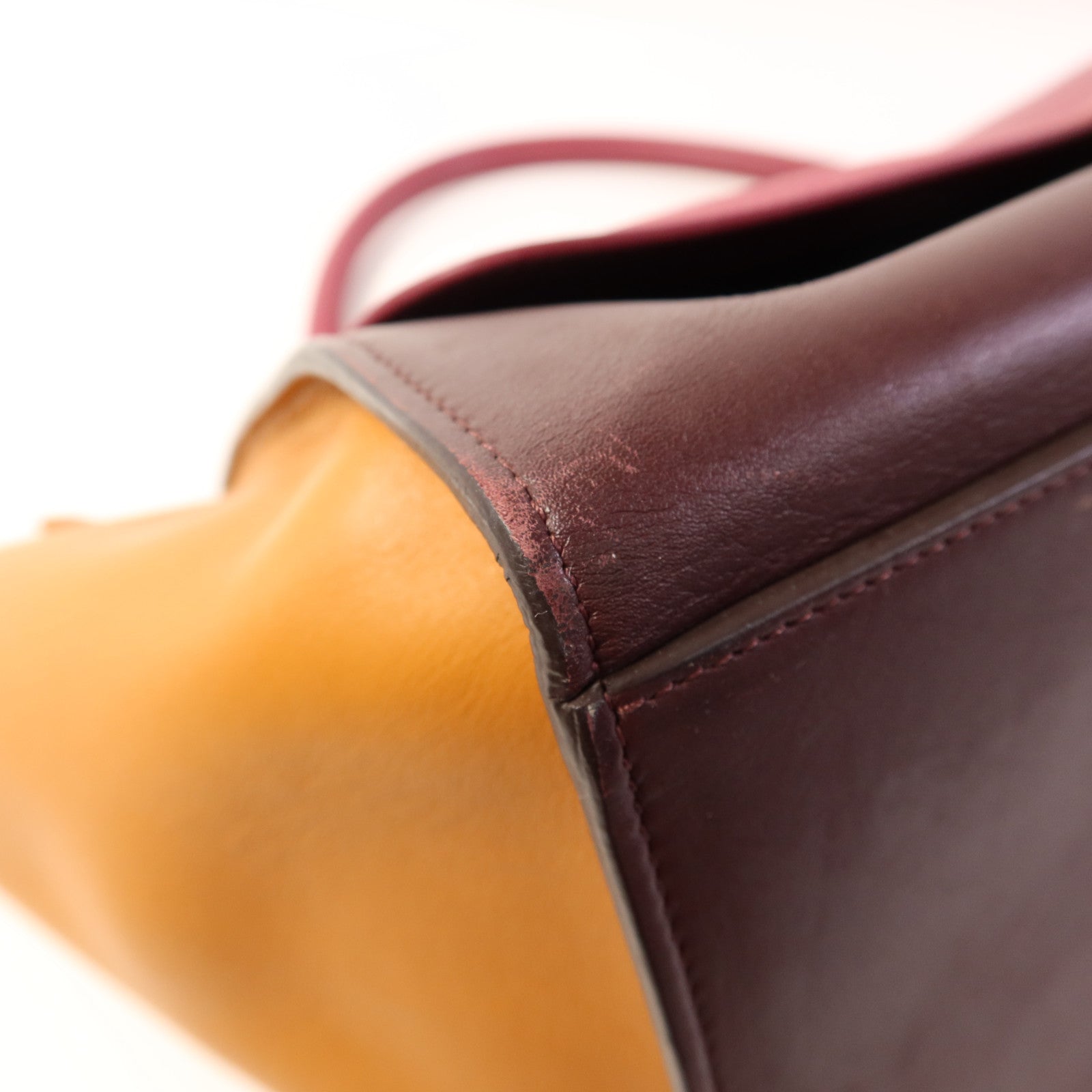 CELINE 牛皮皮革Trapeze金扣手挽肩背兩用袋