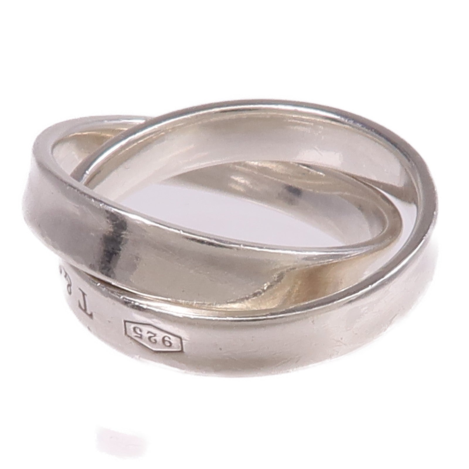 TIFFANY＆CO 925純銀1837 Double Silver Ring戒指