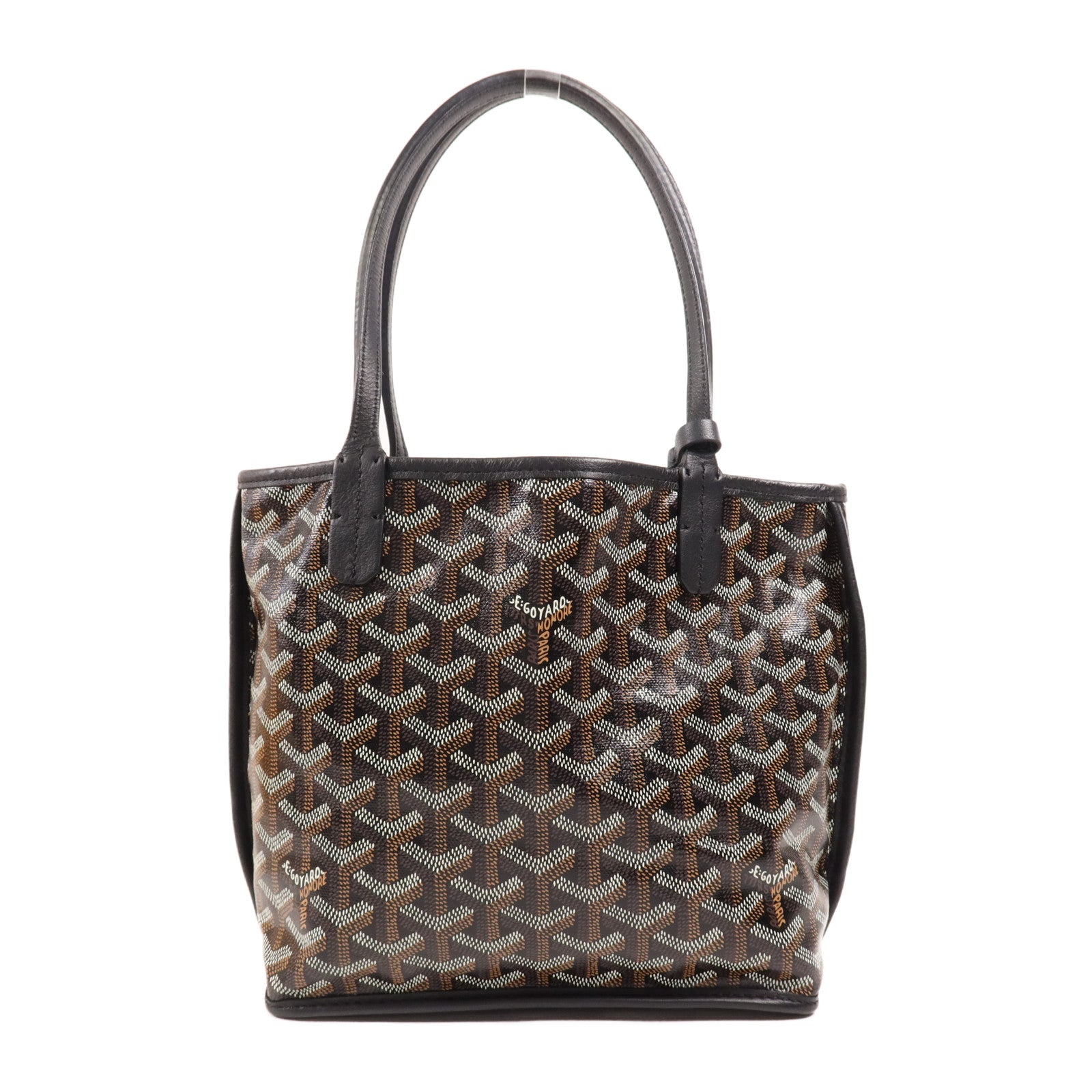 GOYARD 塗層帆布Anjou Mini Bag銀扣手挽袋
