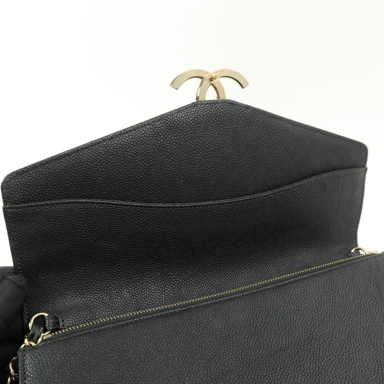 CHANEL 牛皮皮革Chain Shoulder鏈帶肩背袋