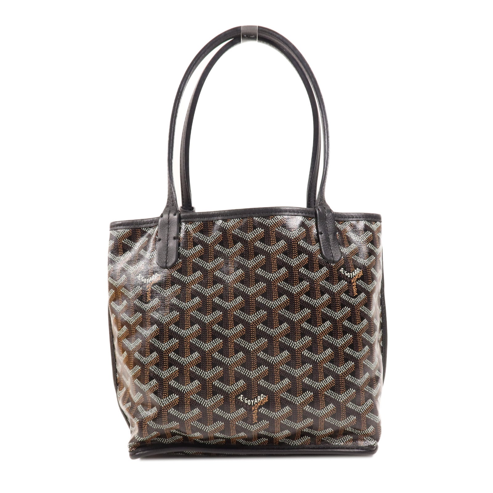GOYARD 塗層帆布Anjou Mini Bag銀扣手挽袋