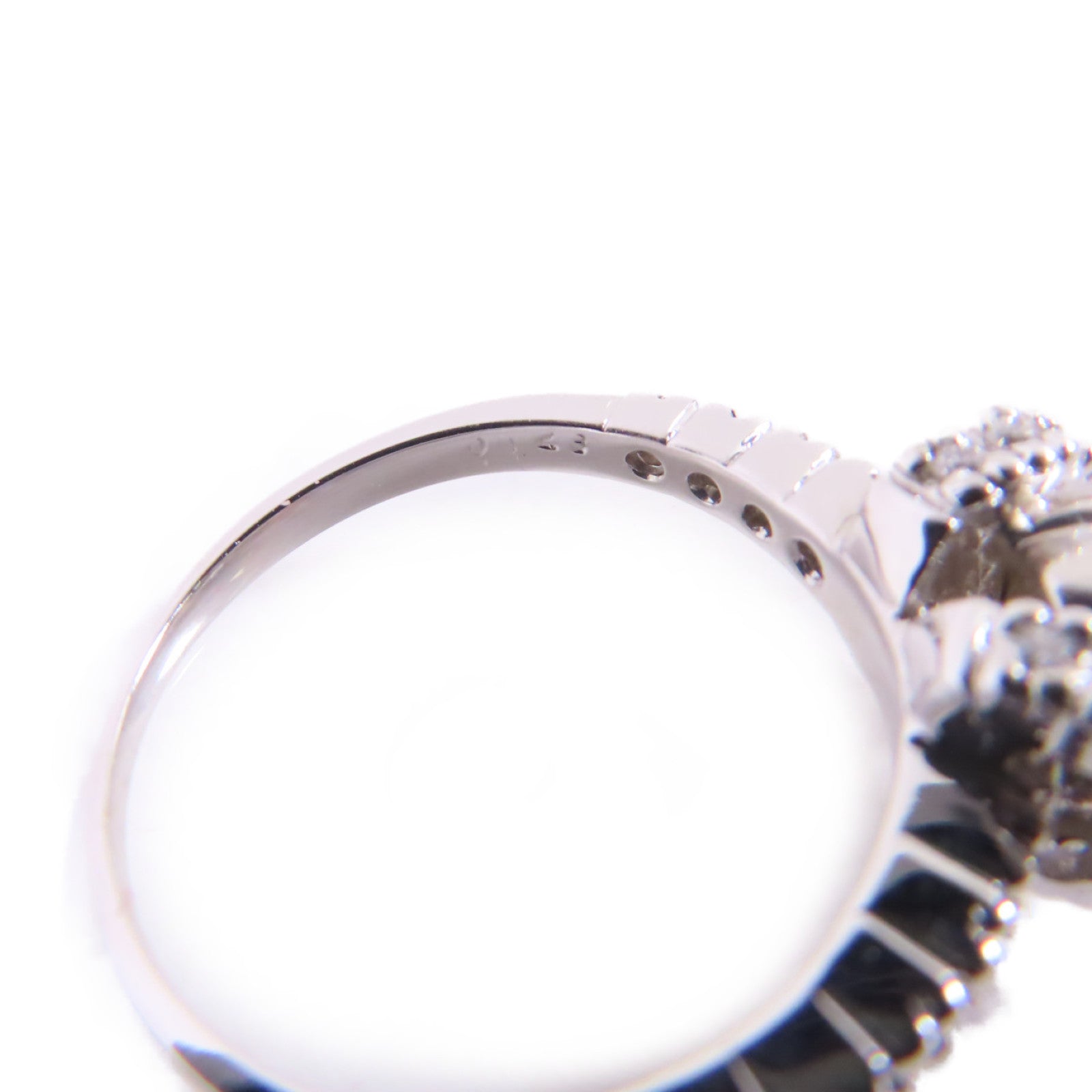 Jewelry 0.31ct Diamond Ring US#6.5 18K White Gold