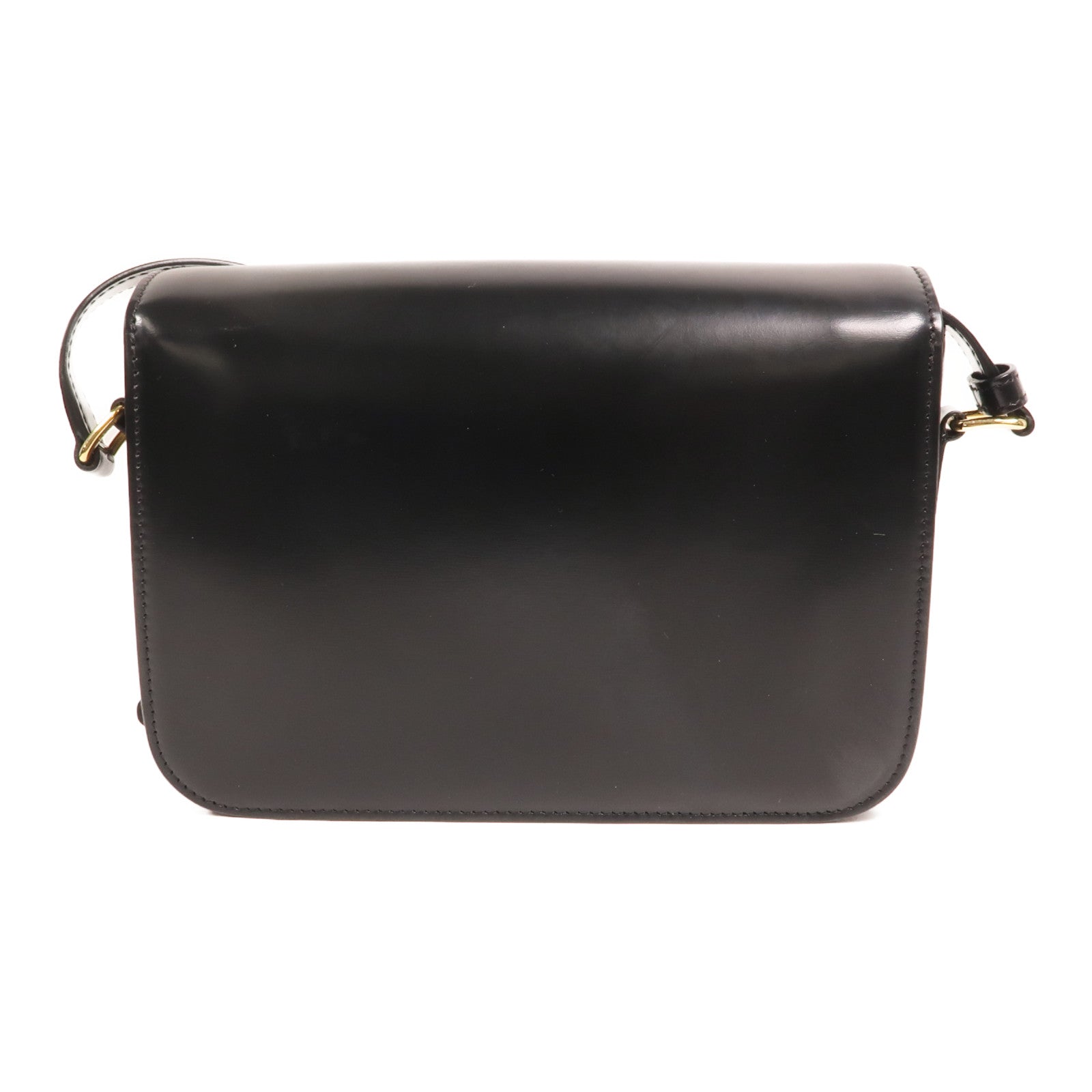 CELINE 牛皮皮革Triomphe金扣肩背袋