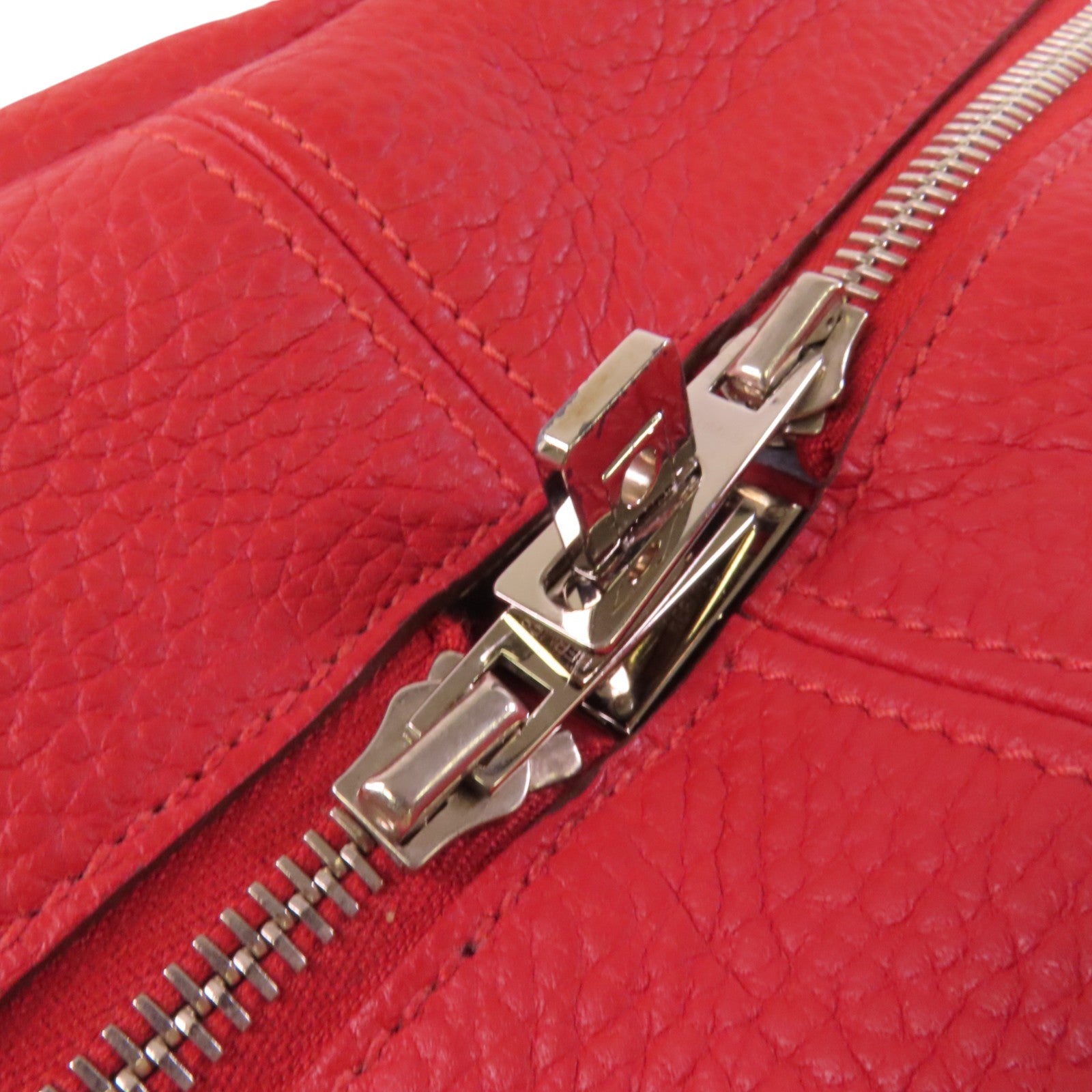 HERMES Clemence皮革Victoria 35銀扣手挽袋