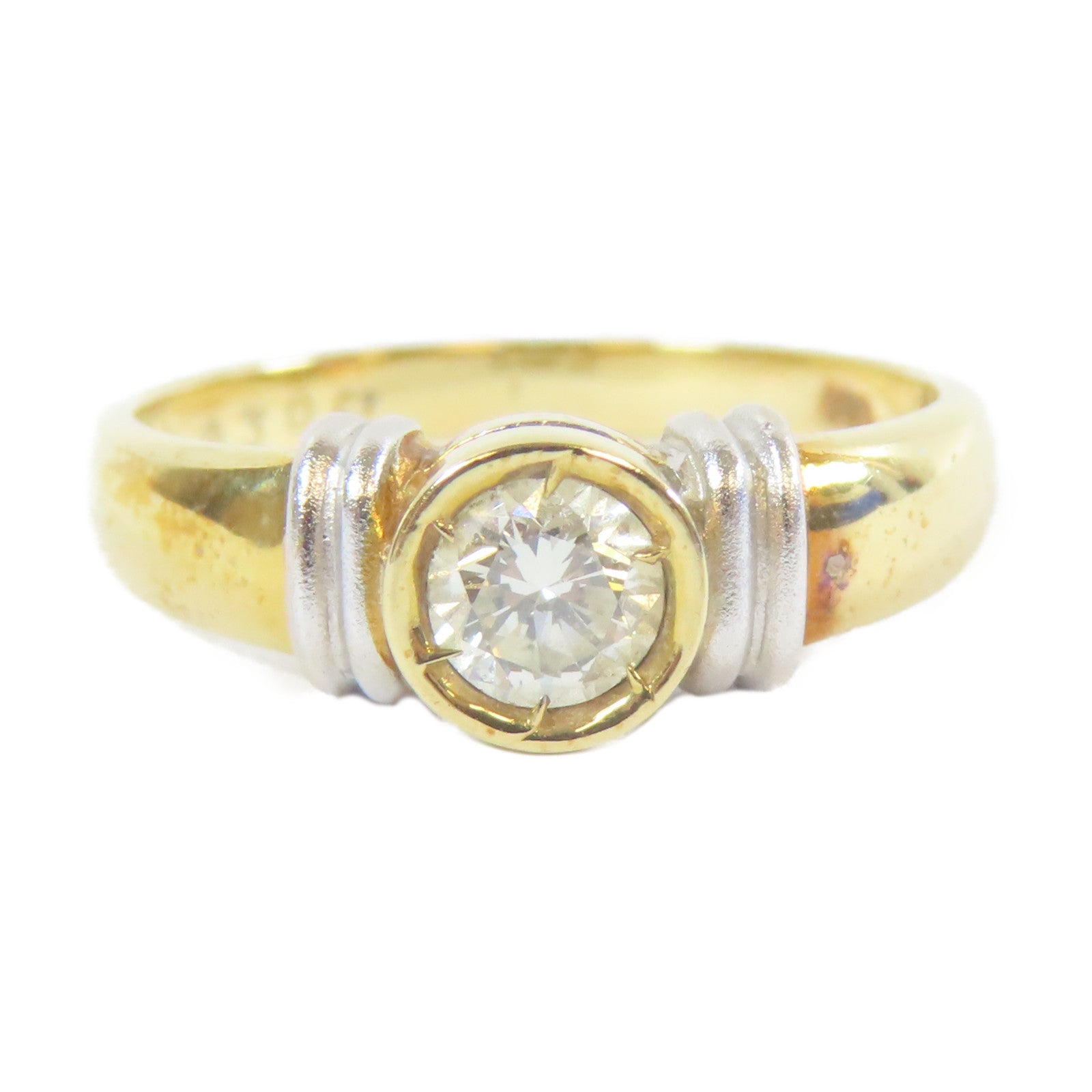 JEWELRY 【激減優惠】18K黃金Diamond Ring0.30ct鑽石戒指US#5.25