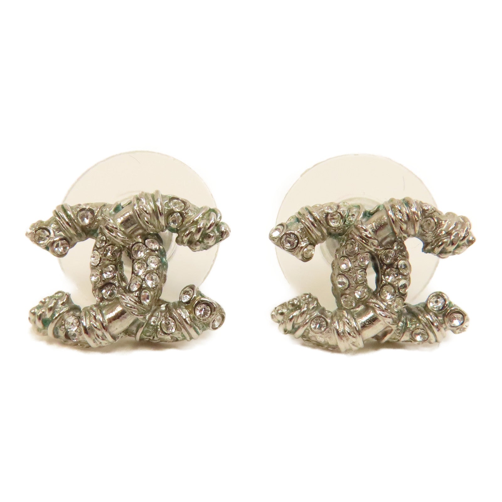 CHANEL 金屬Earrings耳環銀色