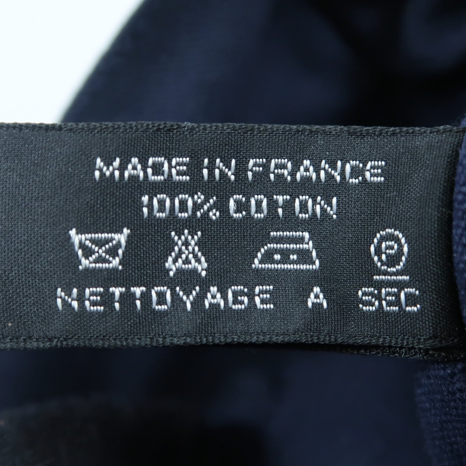 HERMES 帆布Fourre Tout Tote PM銀扣手挽袋Navy/Brown