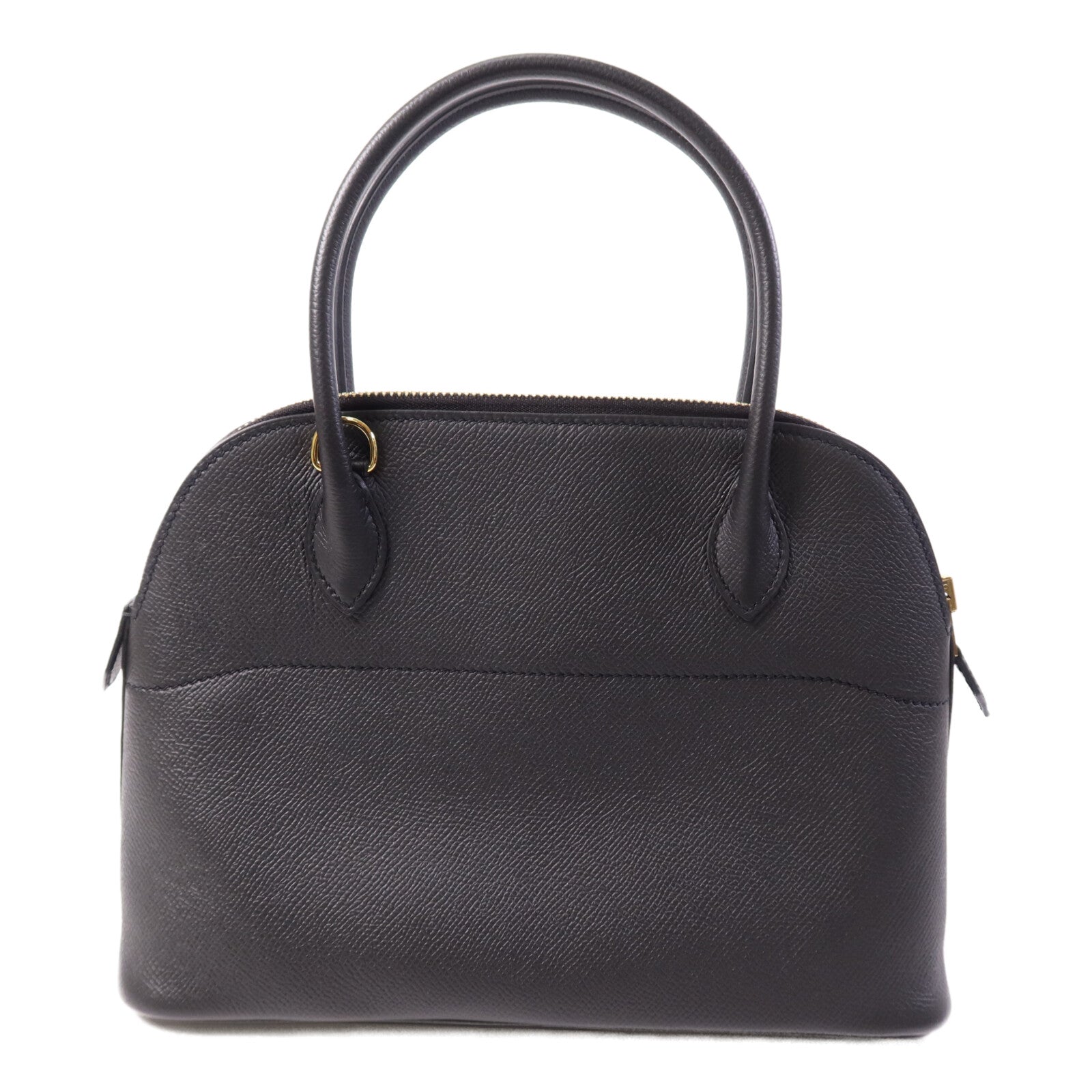 HERMES Epsom皮革Bolide 27金扣手挽肩背兩用袋Noir