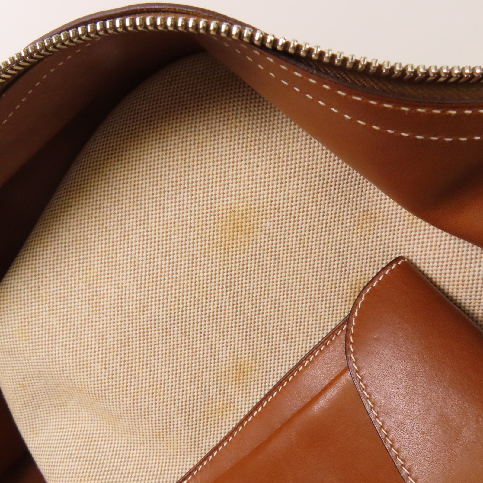 HERMES 帆布Handbag銀扣手挽袋