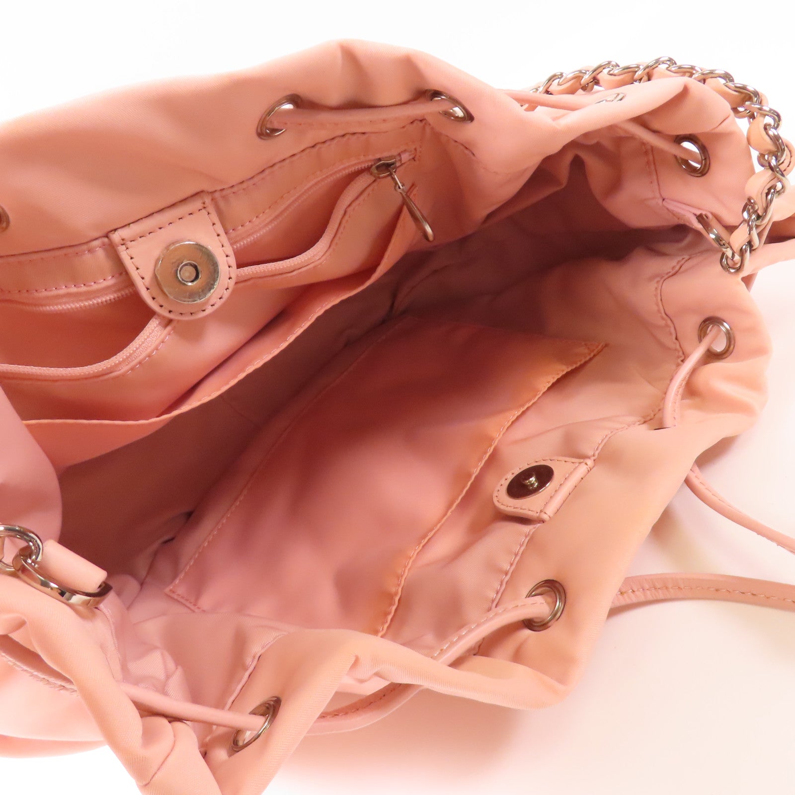 agnes b. 尼龍Shoulder Bag銀扣肩背袋