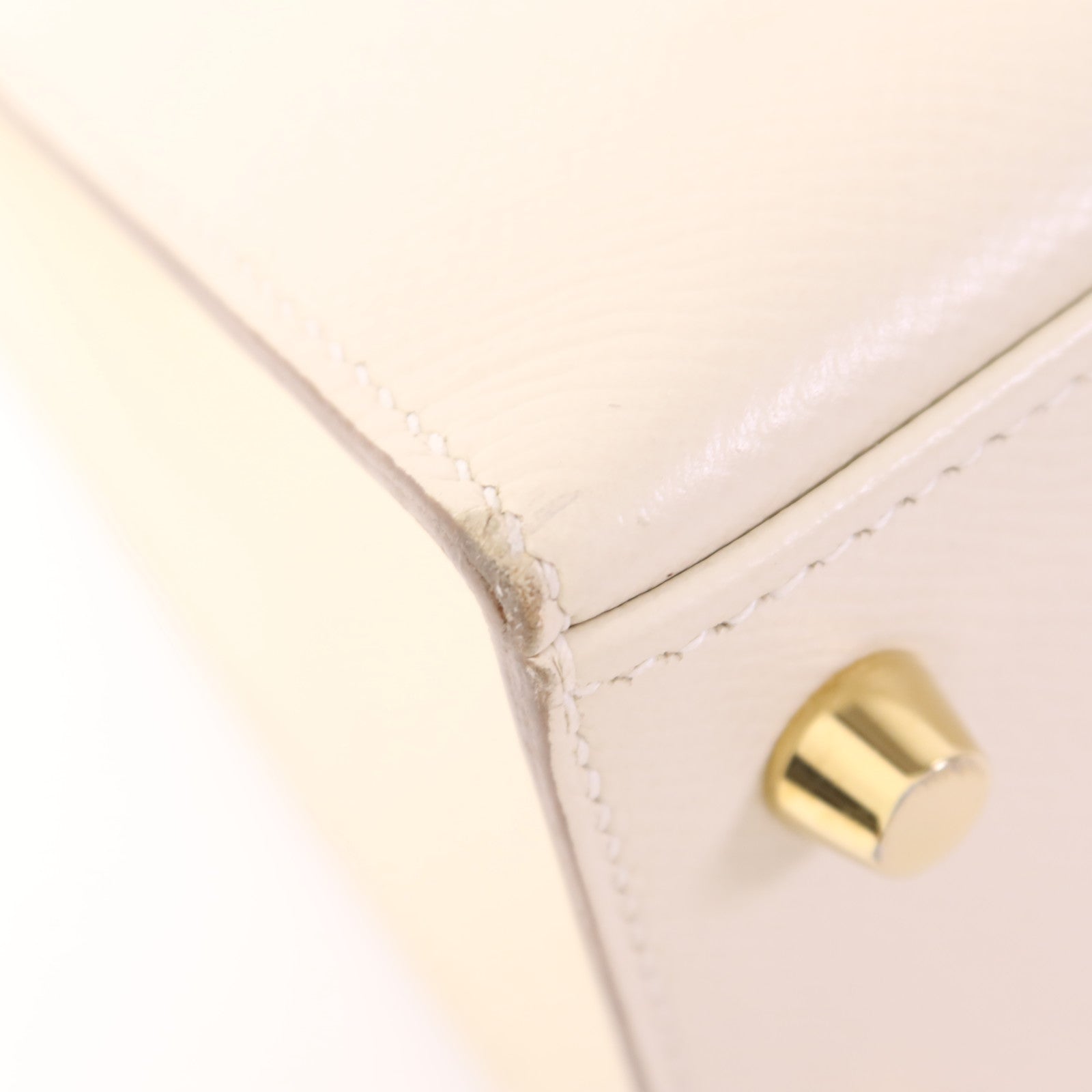 HERMES Epsom皮革Kelly 25手挽肩背兩用袋Craie