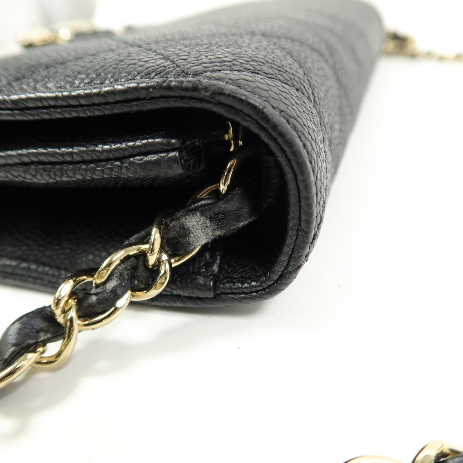 CHANEL 牛皮皮革Chain Shoulder鏈帶肩背袋