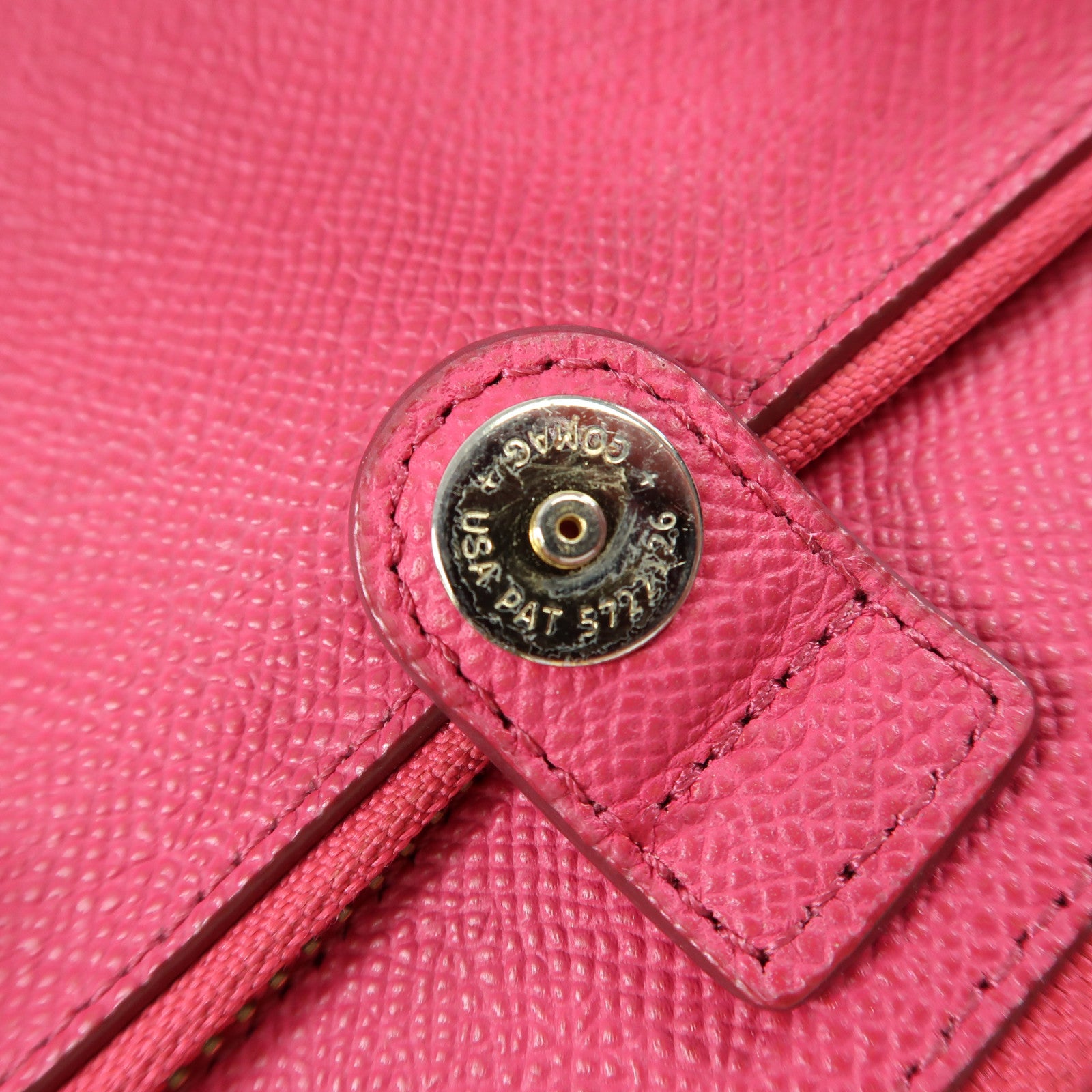 COACH 牛皮皮革2 Way Shoulder金扣手挽肩背兩用袋