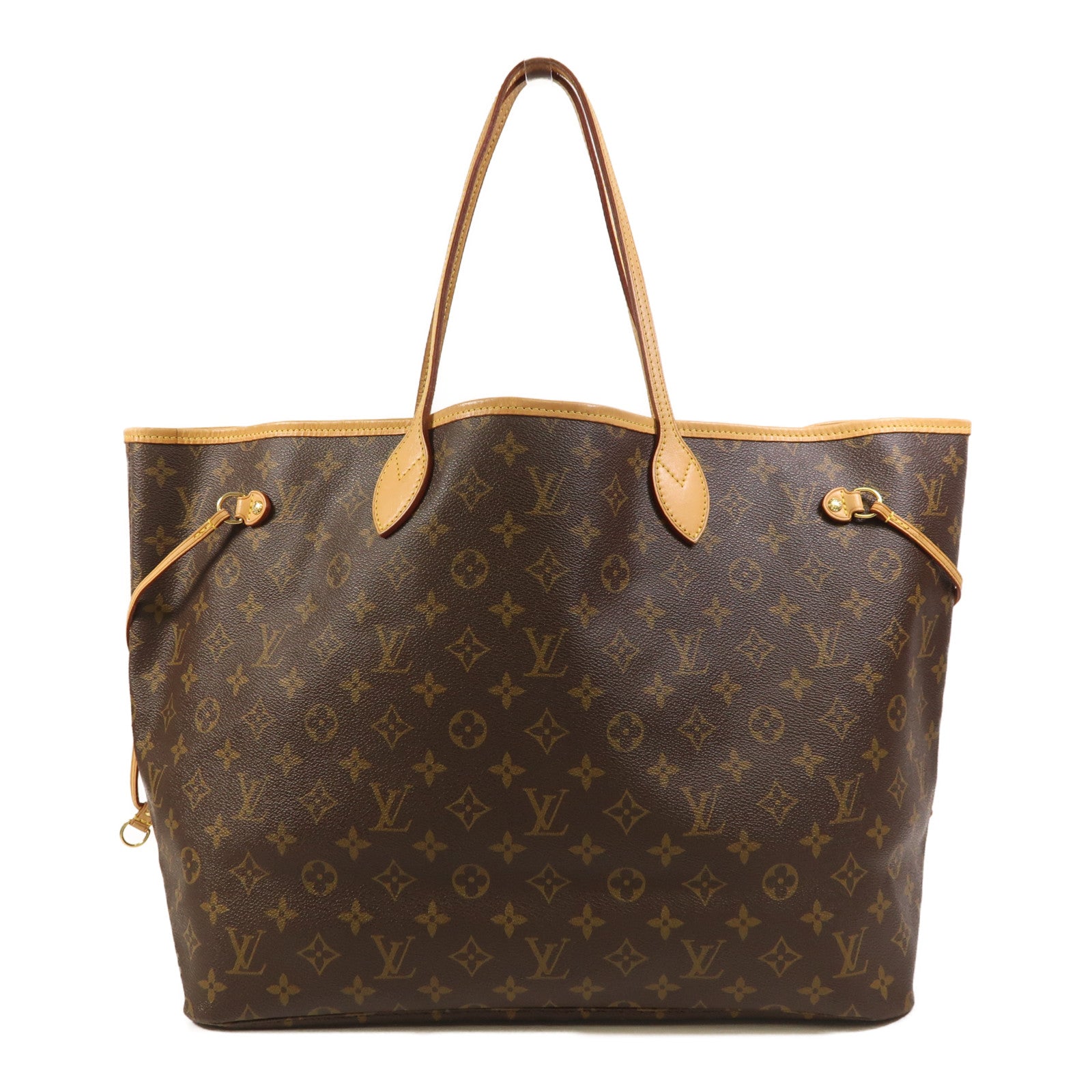 LOUIS VUITTON Monogram Neverfull GM金扣手挽袋