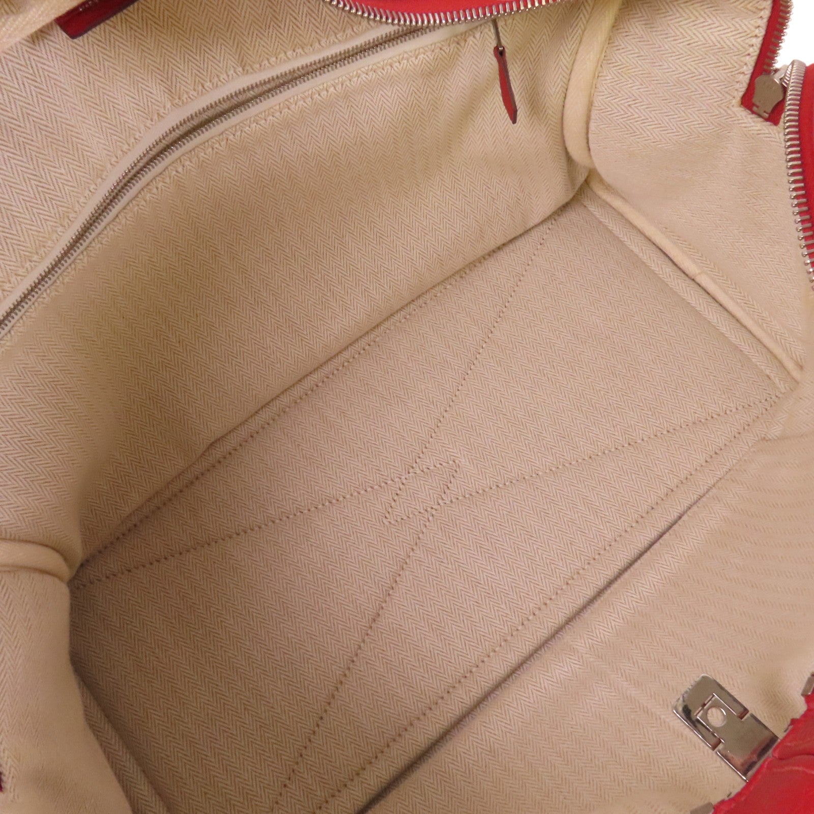 HERMES Clemence皮革Victoria 35銀扣手挽袋