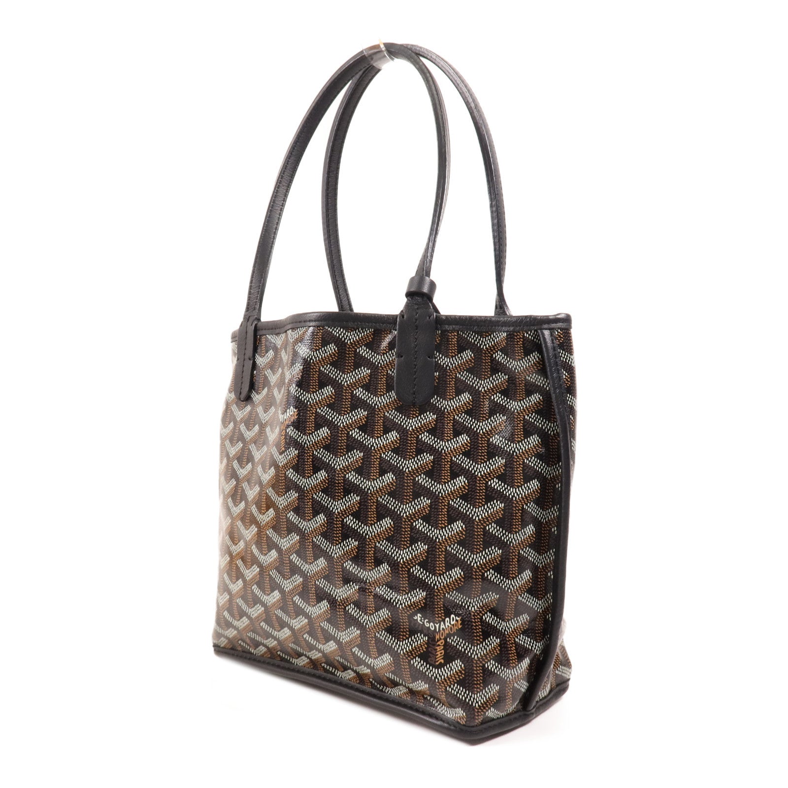 GOYARD 塗層帆布Anjou Mini Bag銀扣手挽袋